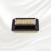 double side black nail brush with natural bristles. KOH-I-NOOR logo printed on the handle
