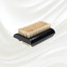 double side black nail brush with natural bristles. KOH-I-NOOR logo printed on the handle