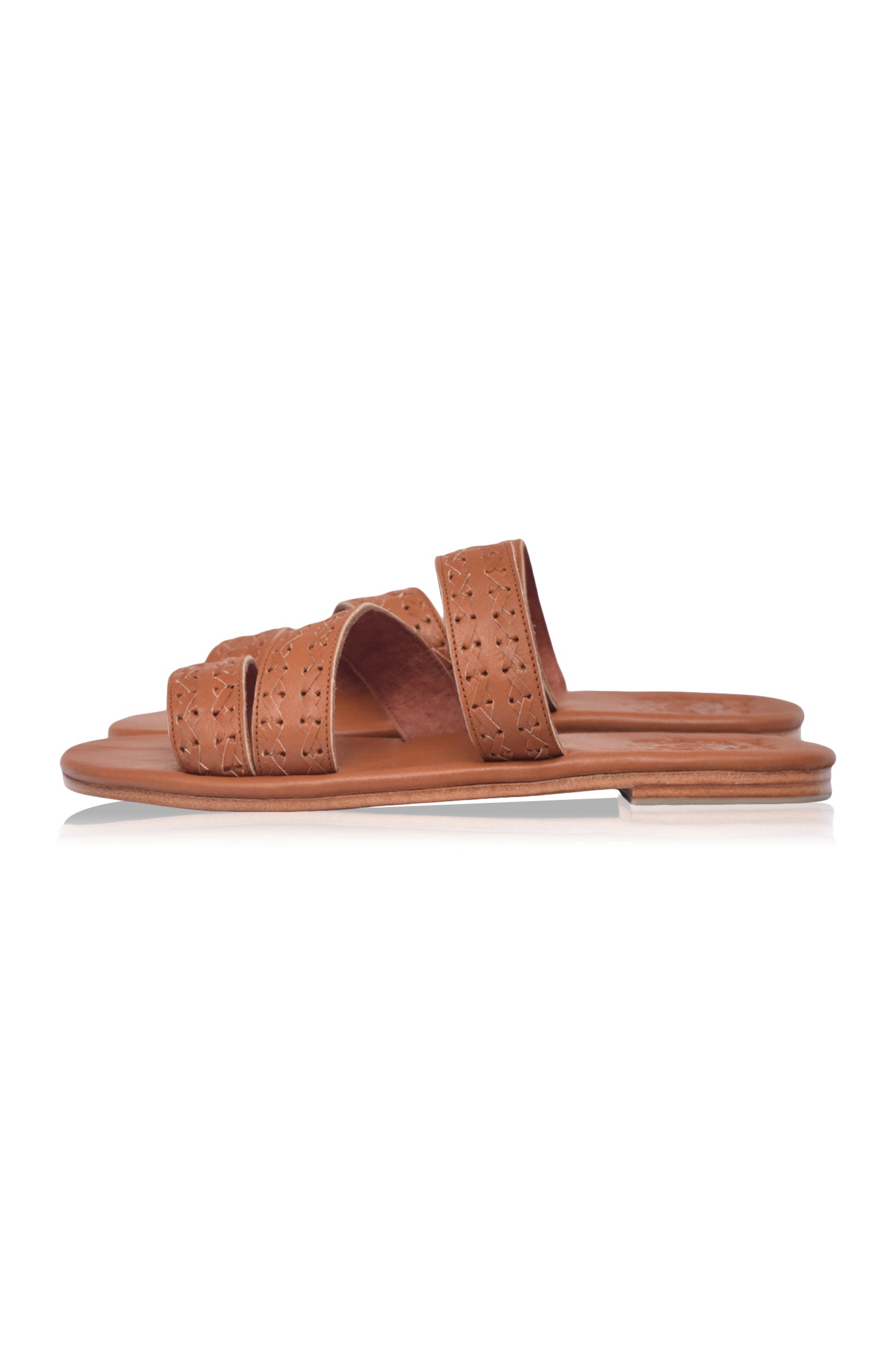 Sail Slide Leather Sandals by Bali ELF