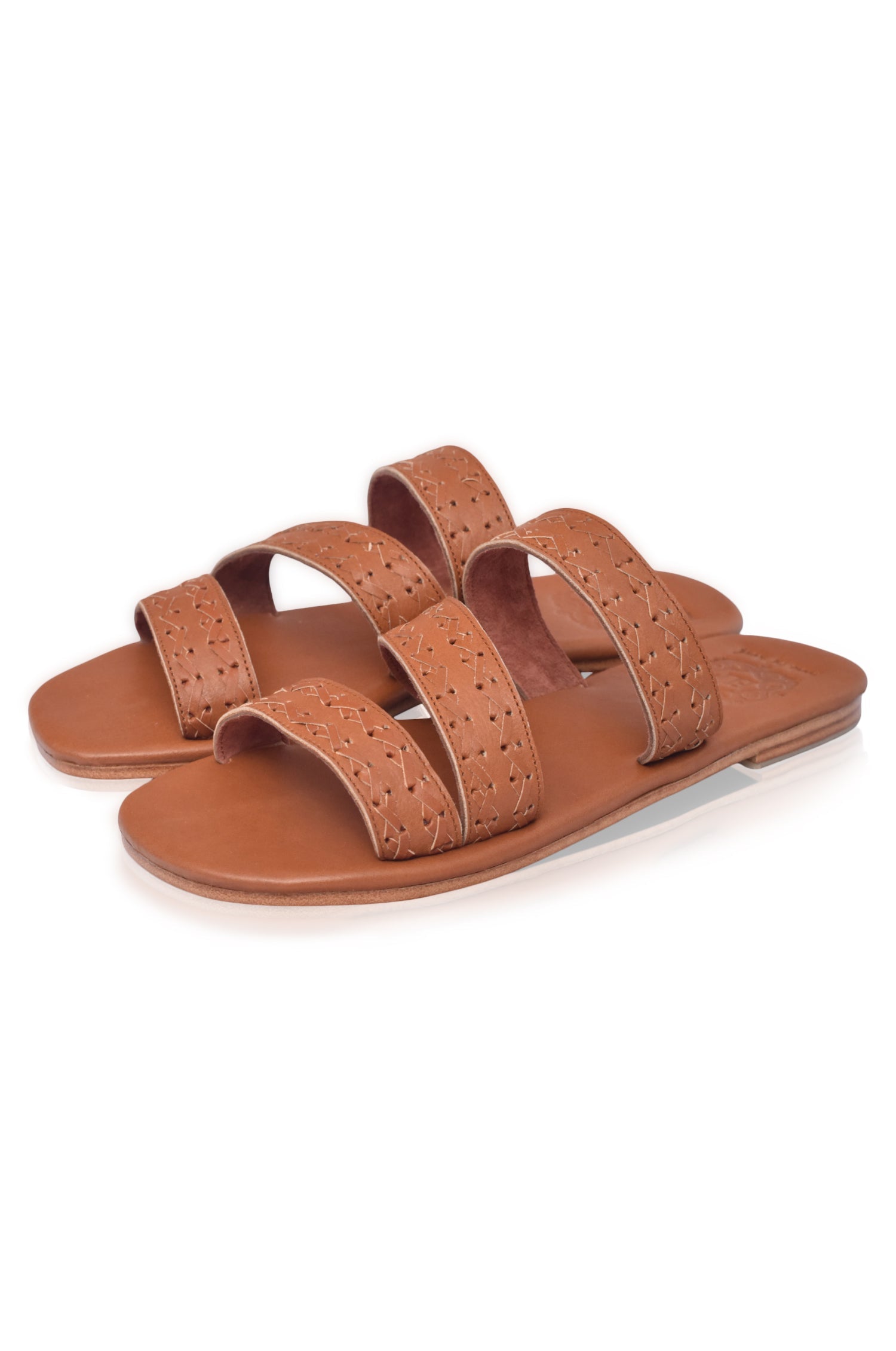 Sail Slide Leather Sandals by Bali ELF