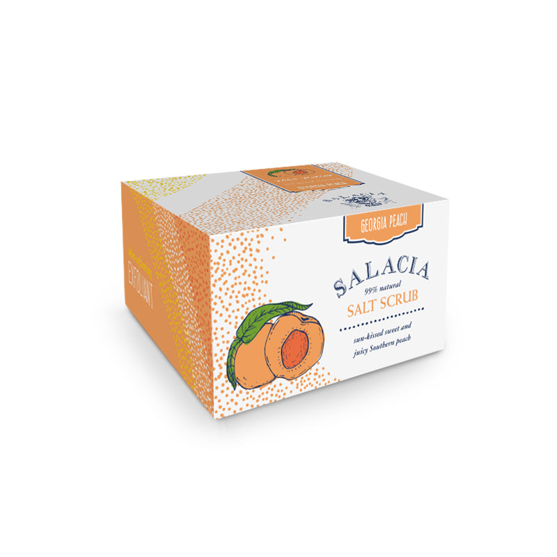 Georgia Peach Sea Salt Hand & Body Scrub by Salacia Salts