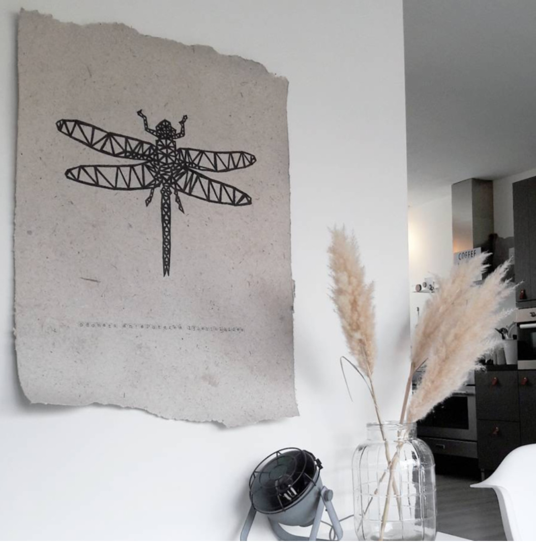 POSTER - DRAGONFLY - 2 sizes by Uniek Living