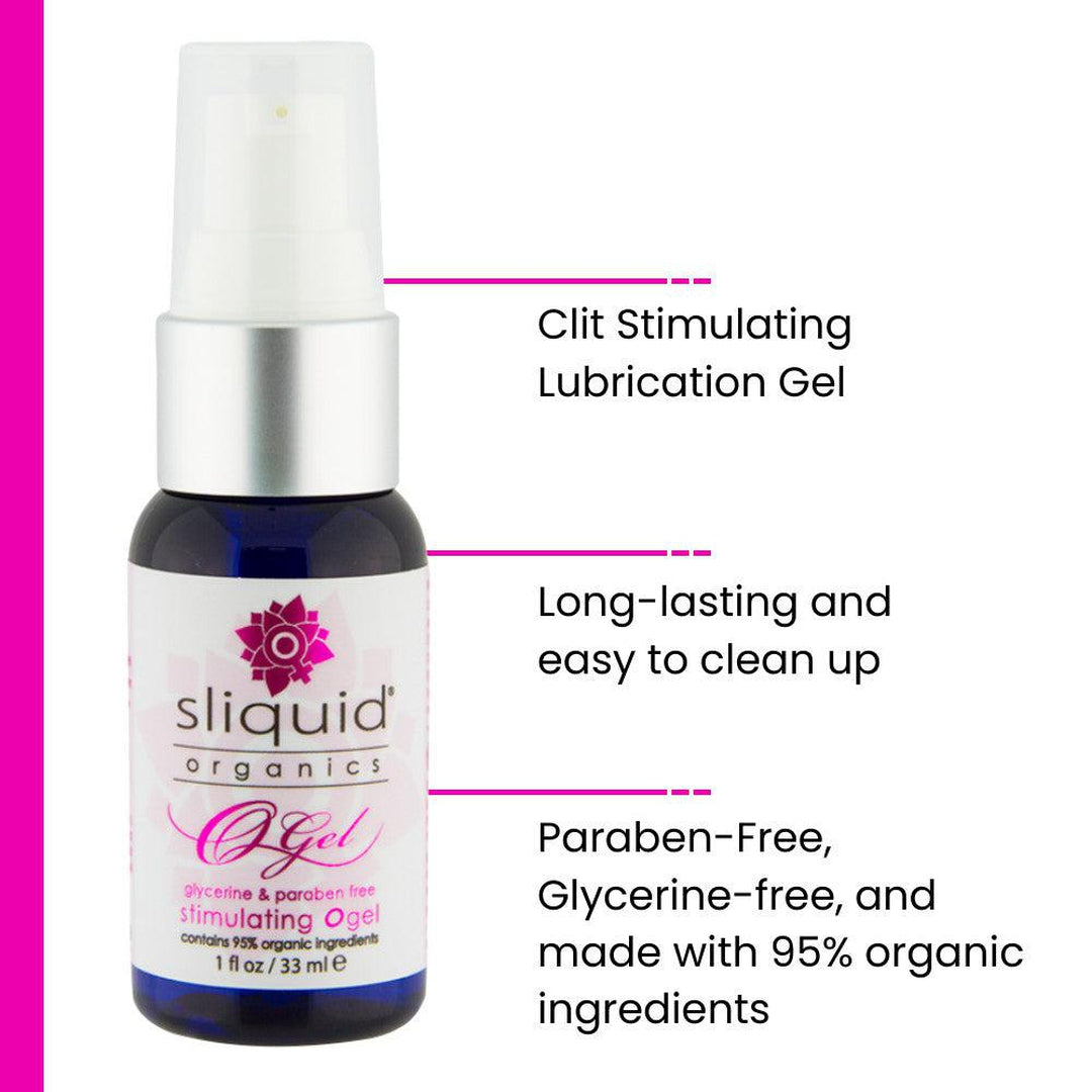 Sliquid Organics O Gel - Clitoral Stimulating Lubricant by Condomania.com