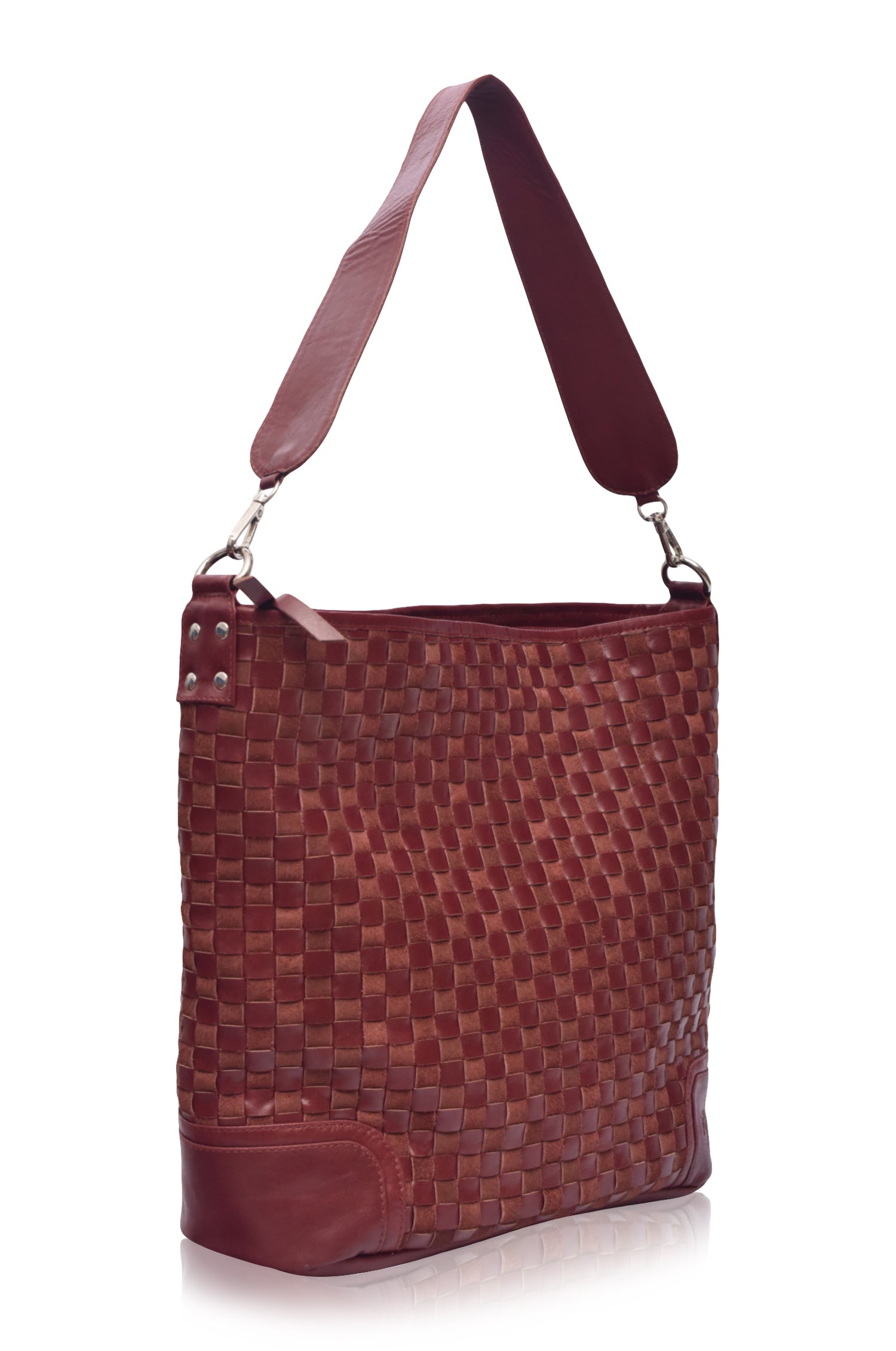 Soho Lane Woven Leather Shoulder Bag by Bali ELF