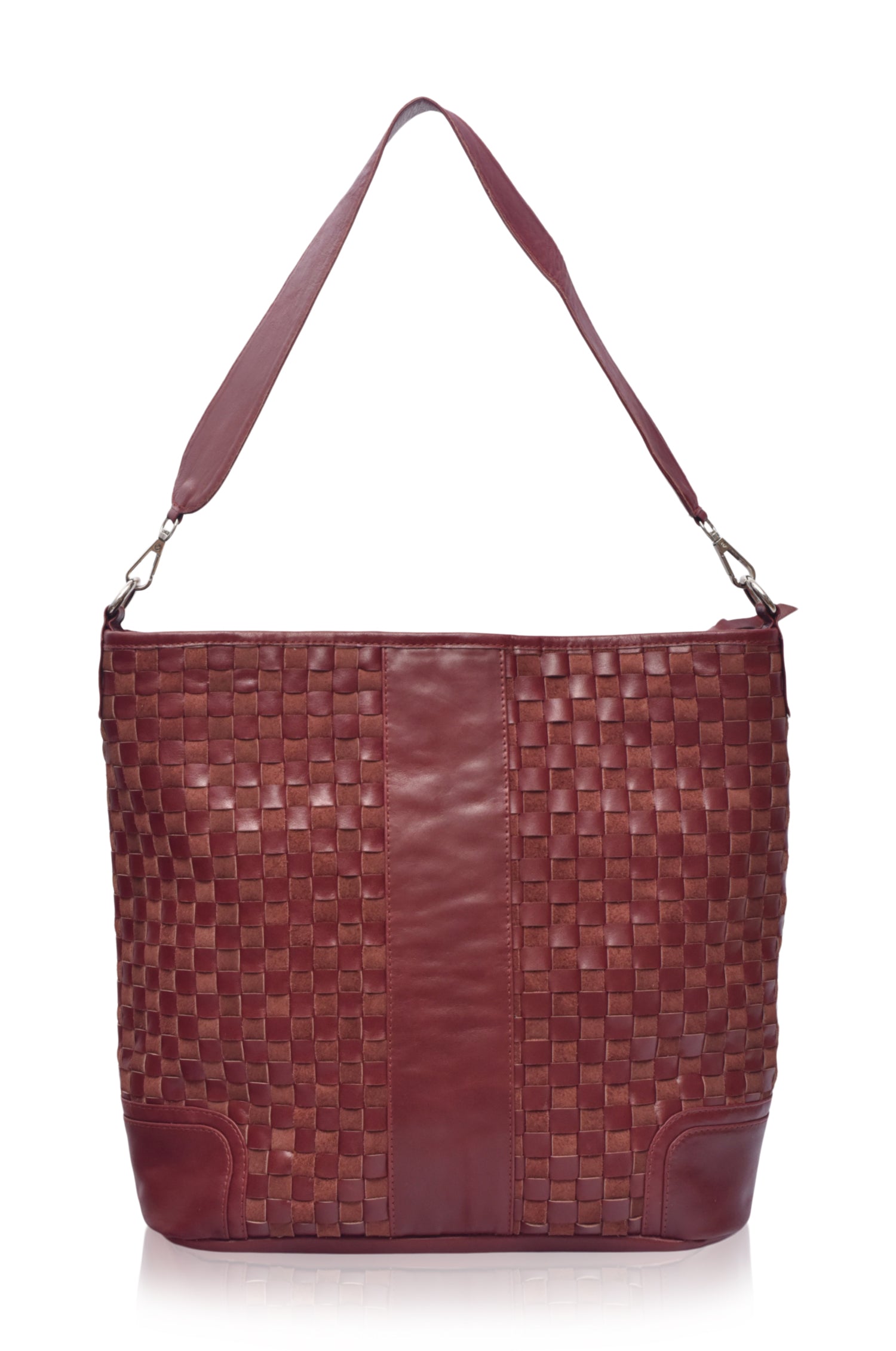 Soho Lane Woven Leather Shoulder Bag by Bali ELF