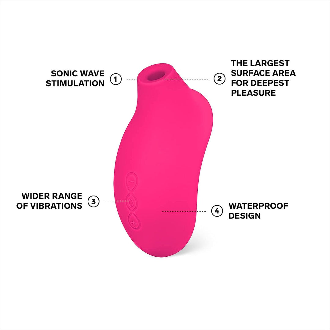 LELO SONA 2 Cruise Sonic Clitoral Massager - Cerise by Condomania.com