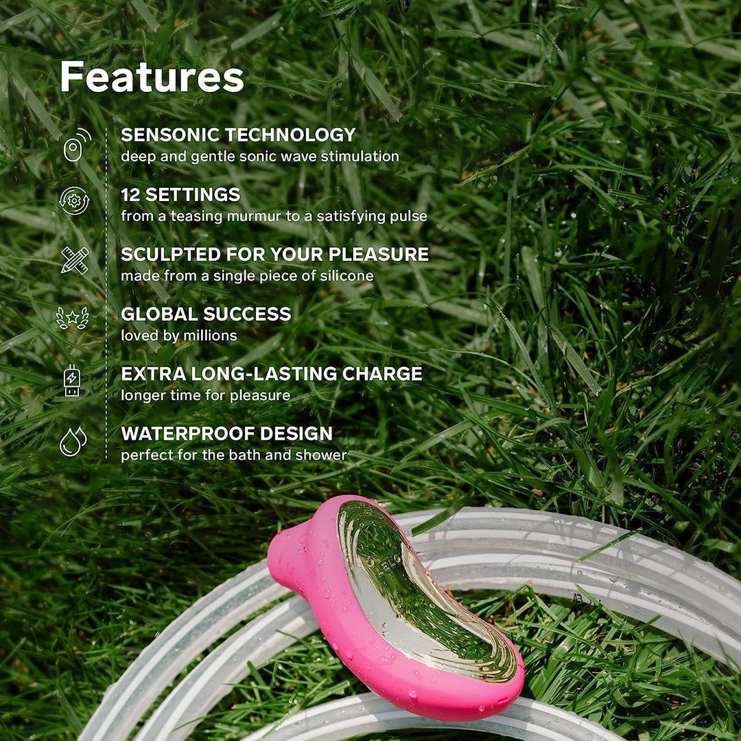 LELO SONA 2 Cruise Sonic Clitoral Massager - Cerise by Condomania.com