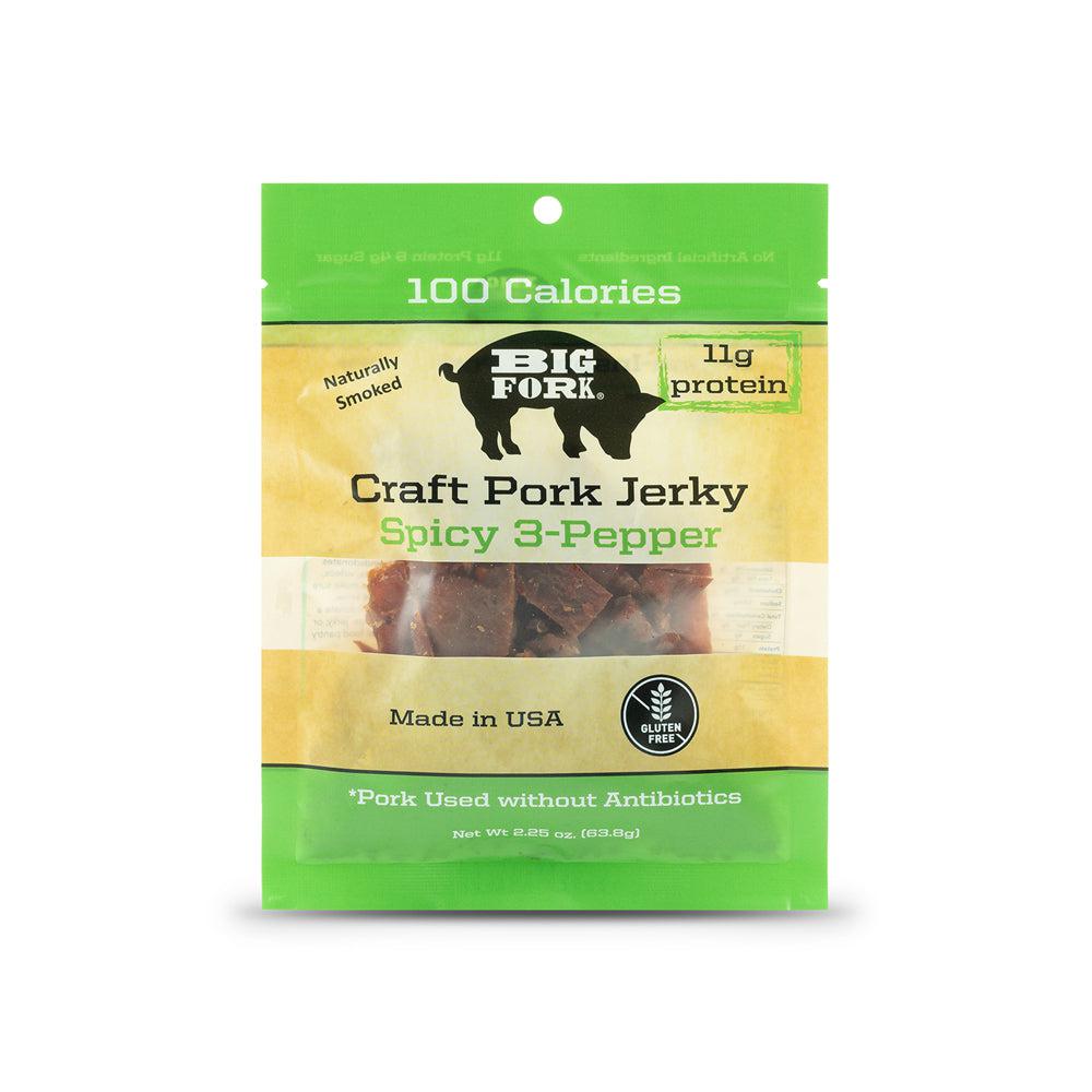 Craft Pork Jerky Sample - 1 pack of each flavor (3 total) by Big Fork Brands