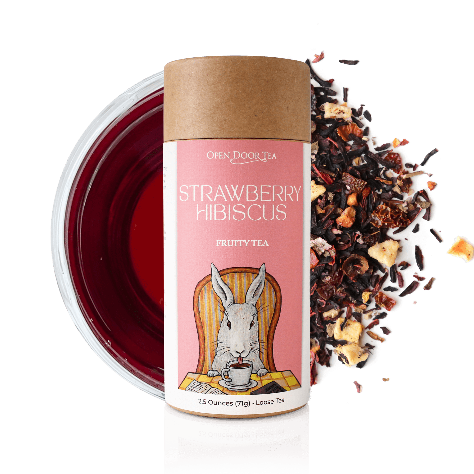 Strawberry Hibiscus by Open Door Tea CT