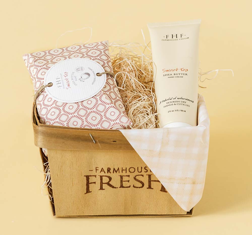 Sweet Tea Harvest Gift Basket by FarmHouse Fresh skincare