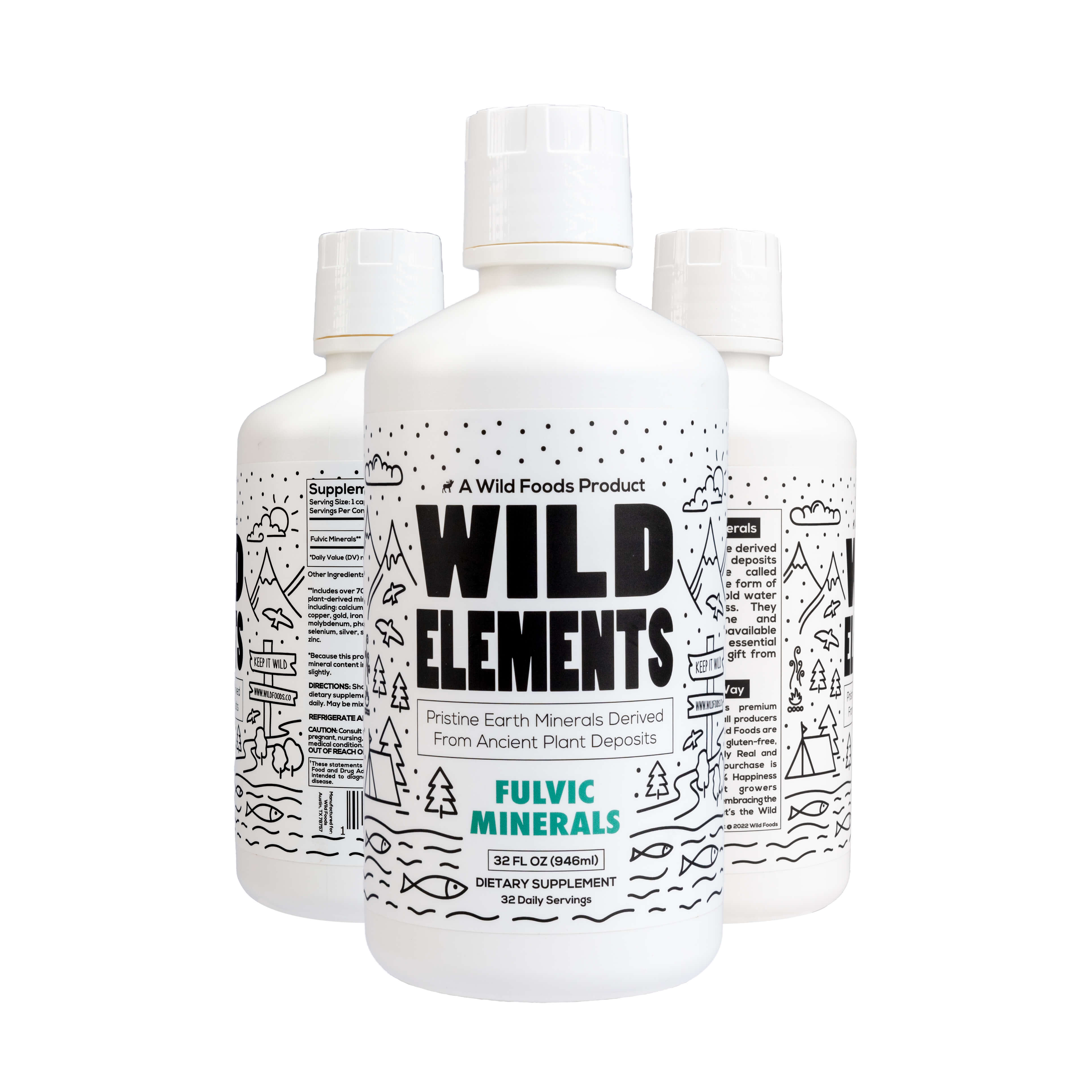 Fulvic Acid Mineral Blend - Case of Six by Wild Foods