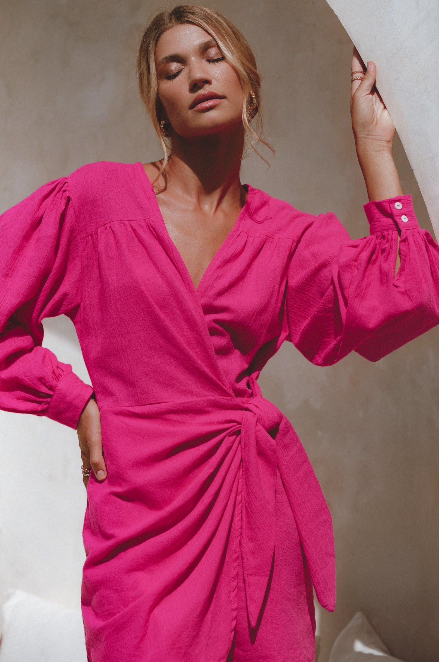 Ti Amo Linen Wrap Dress by Bali ELF