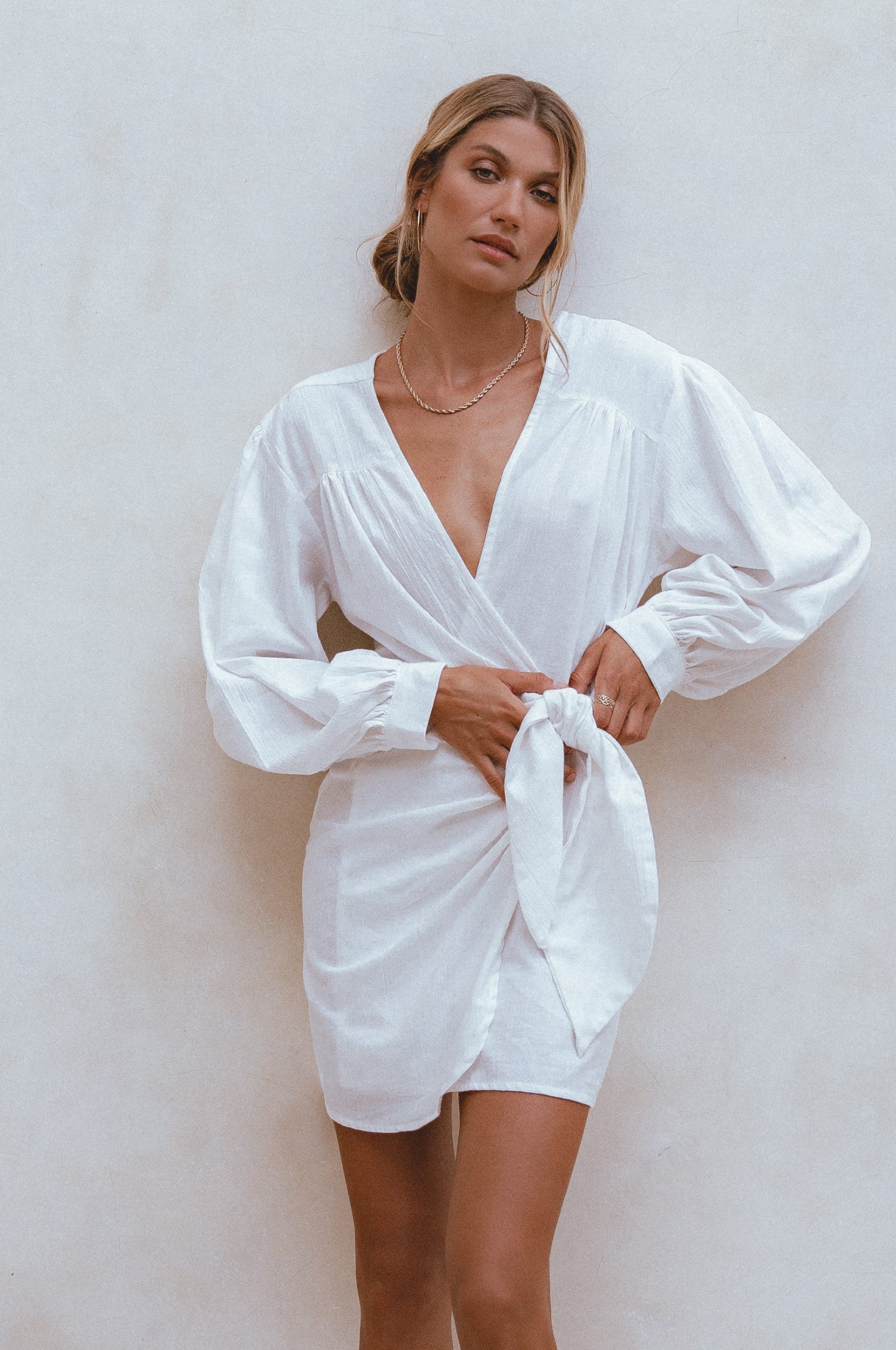Ti Amo Linen Wrap Dress by Bali ELF
