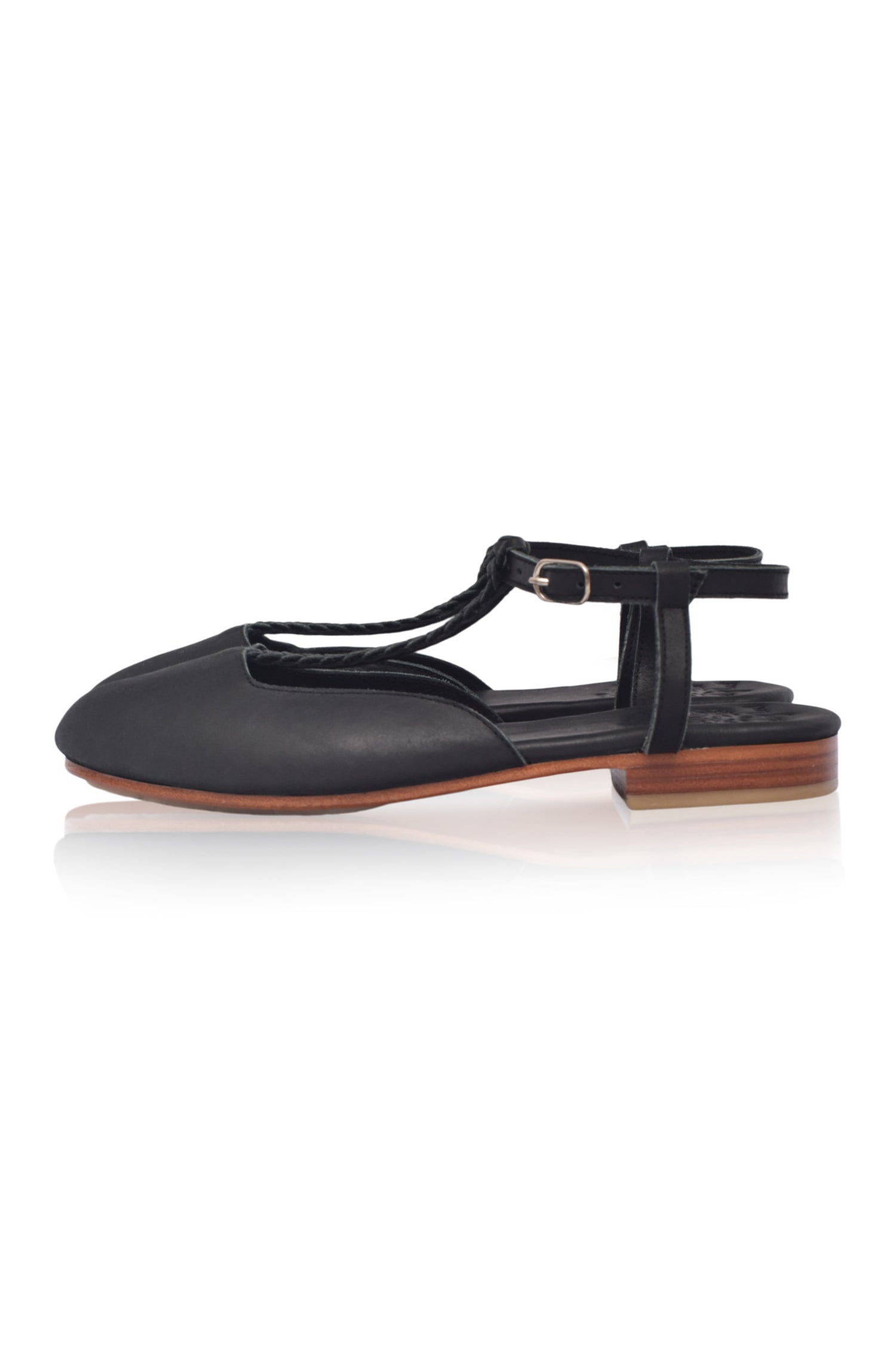 Tresser Slingback Leather Flats by Bali ELF