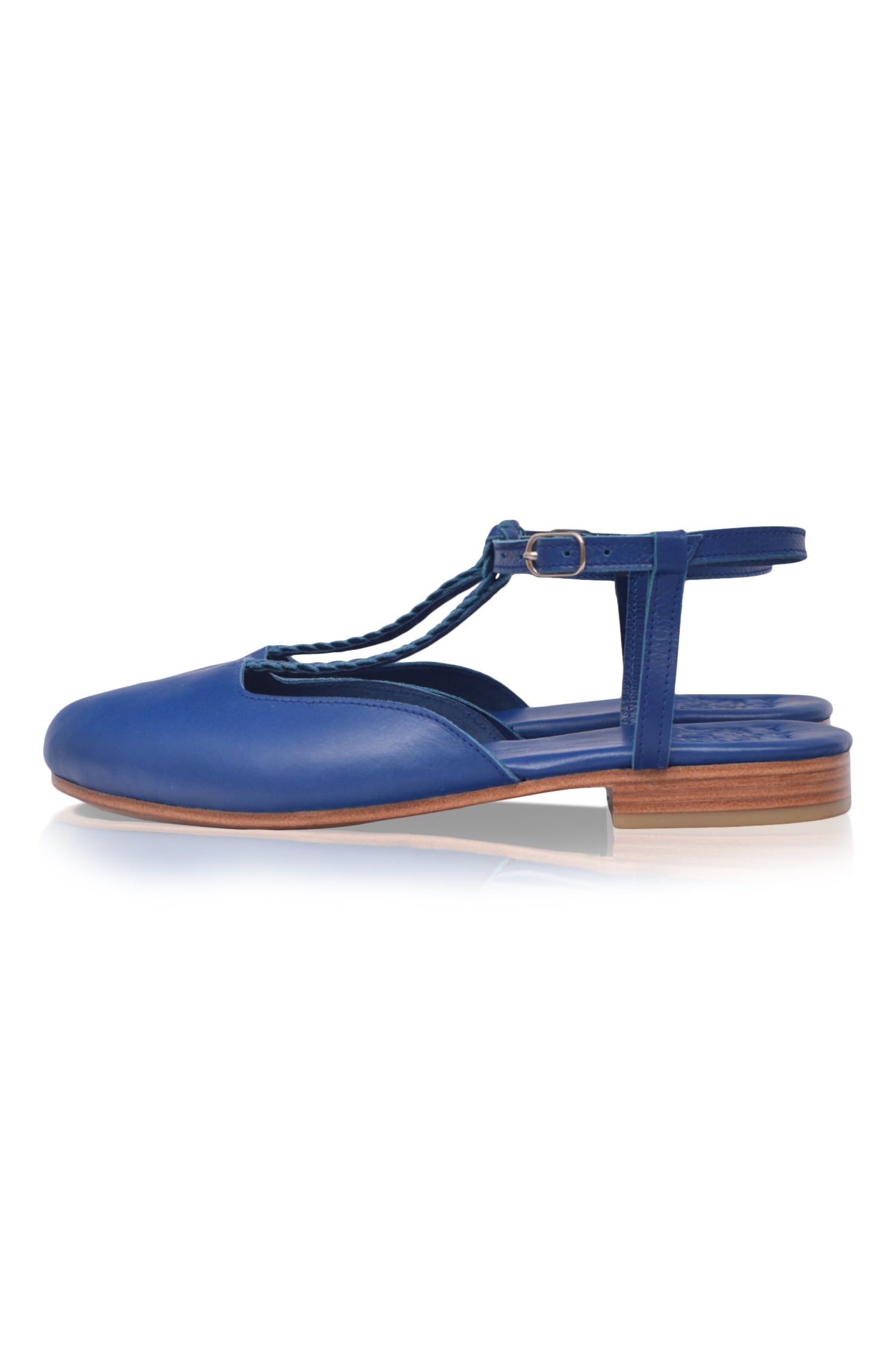 Tresser Slingback Leather Flats by Bali ELF