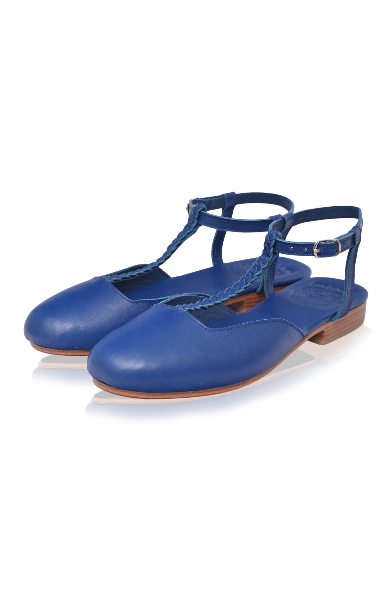 Tresser Slingback Leather Flats by Bali ELF
