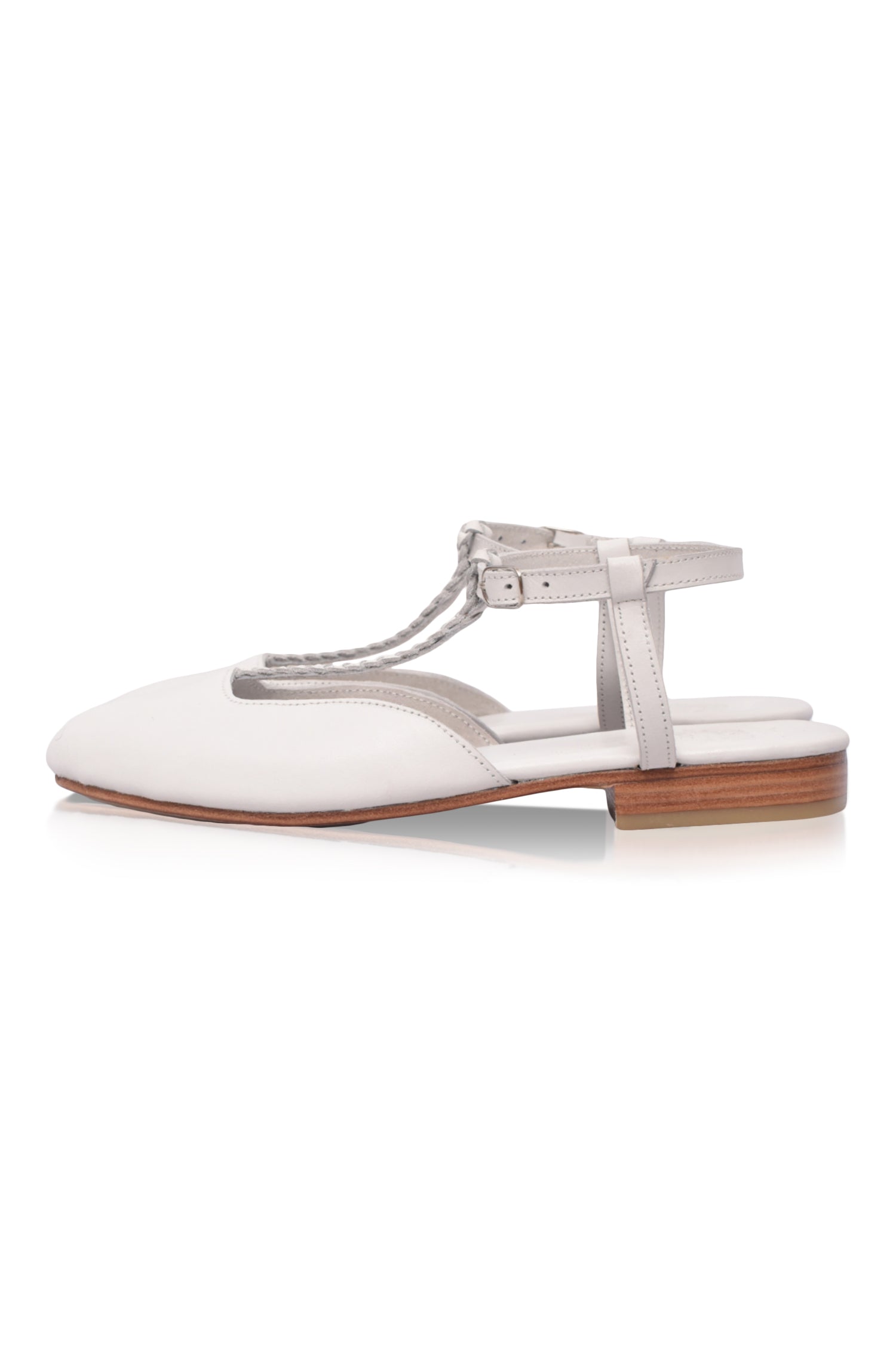 Tresser Slingback Leather Flats by Bali ELF