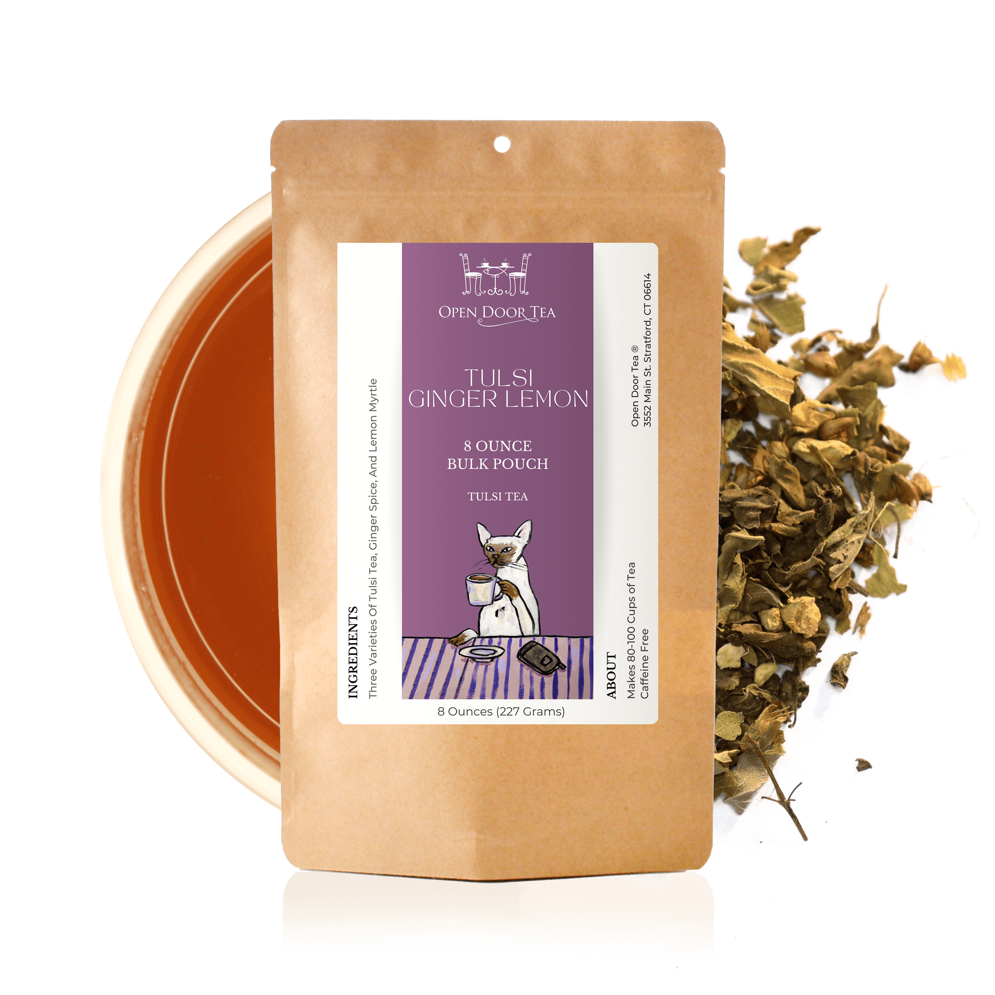 Tulsi Ginger Lemon by Open Door Tea CT