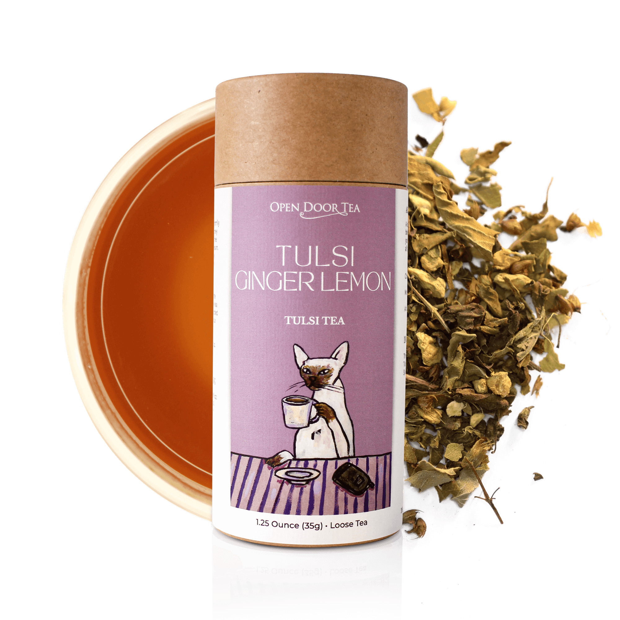 Tulsi Ginger Lemon by Open Door Tea CT