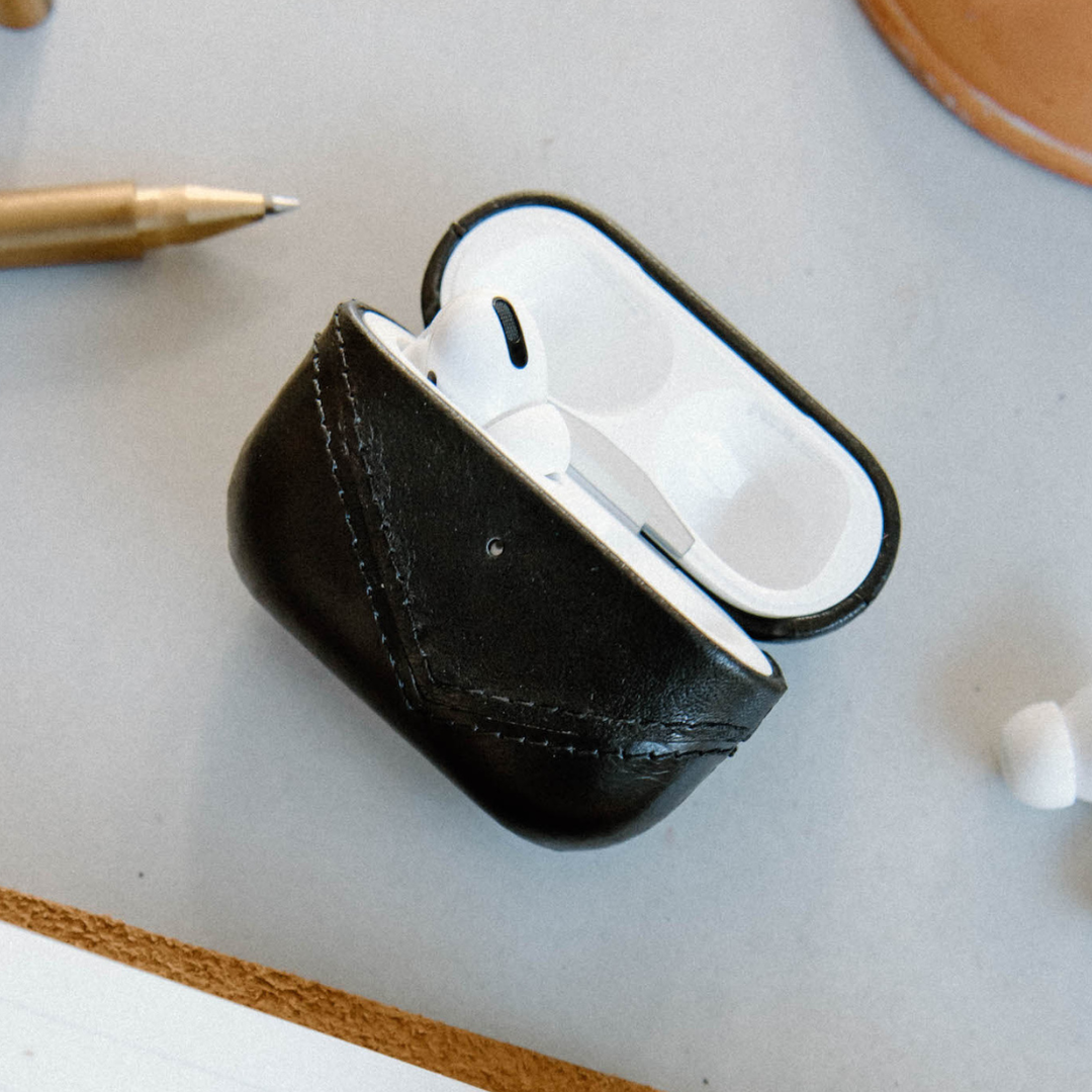 Leather AirPods Cases - BLACK EDITION by Bullstrap