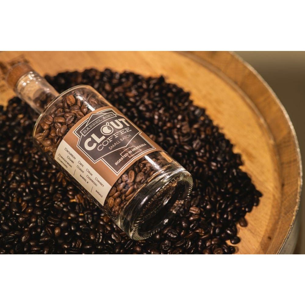 Rum Barrel Aged | 10oz Whole Bean Gift Bottle 10oz by Clout Coffee