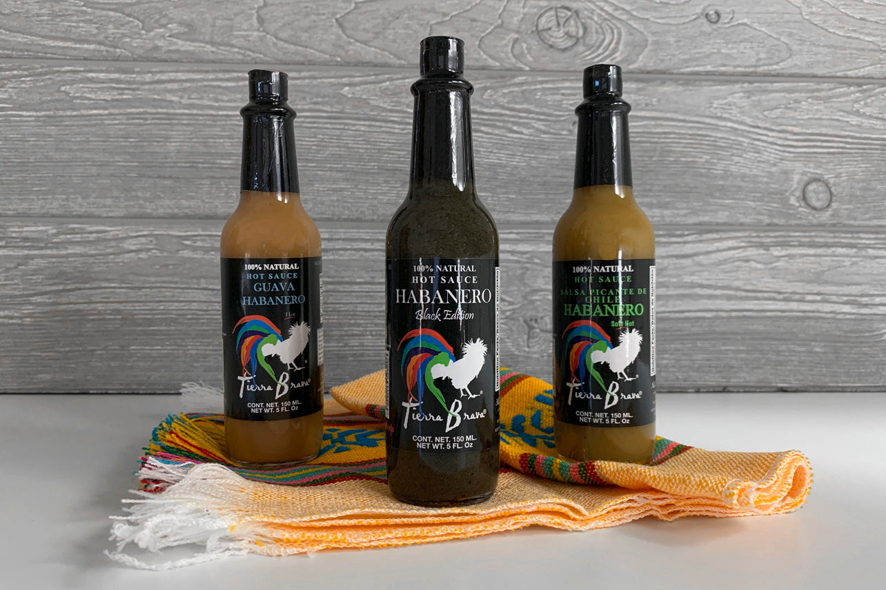 Habanero Hot Sauce Trio & Servilleta by Verve Culture