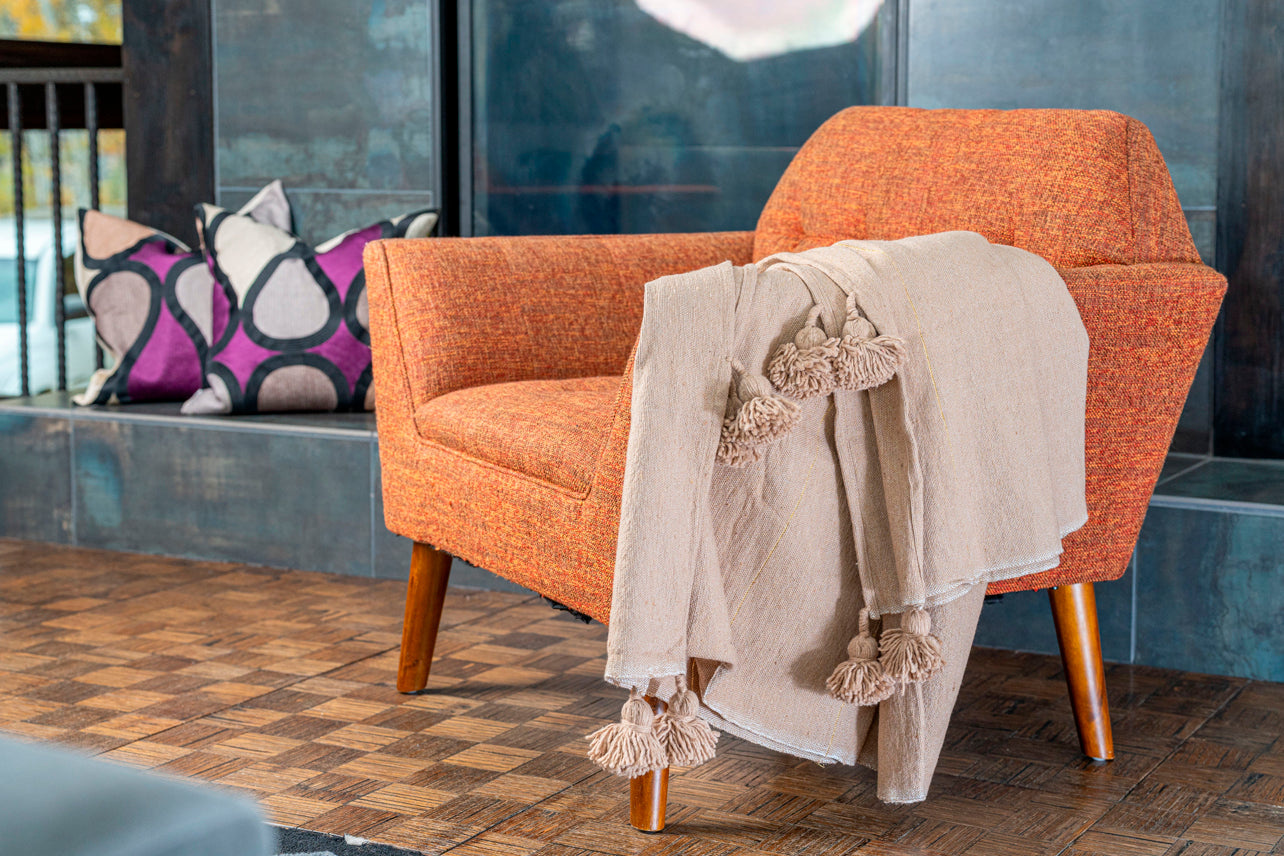 Moroccan Tasseled Blankets by Verve Culture