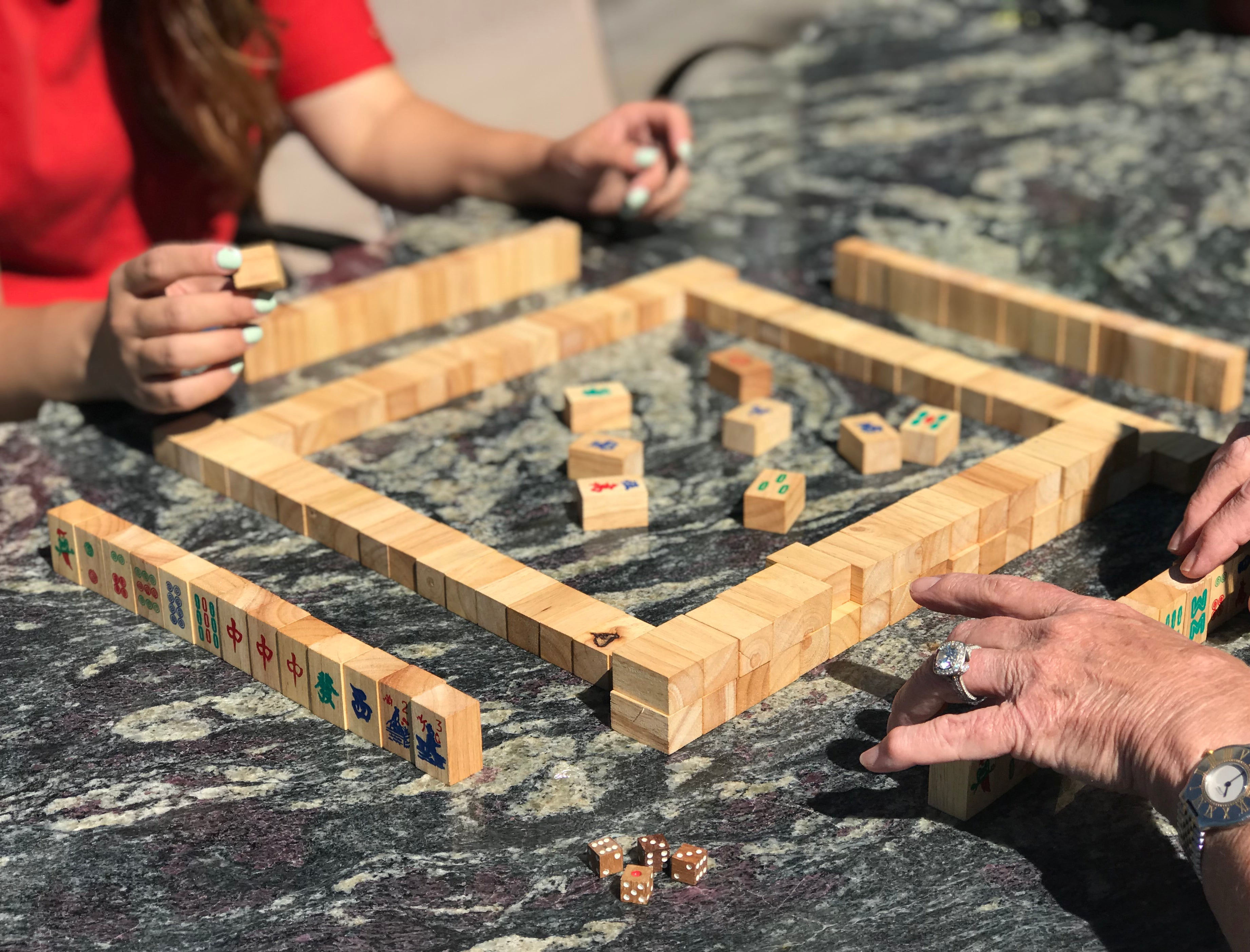 MahJong - Mangowood Game Set by Verve Culture