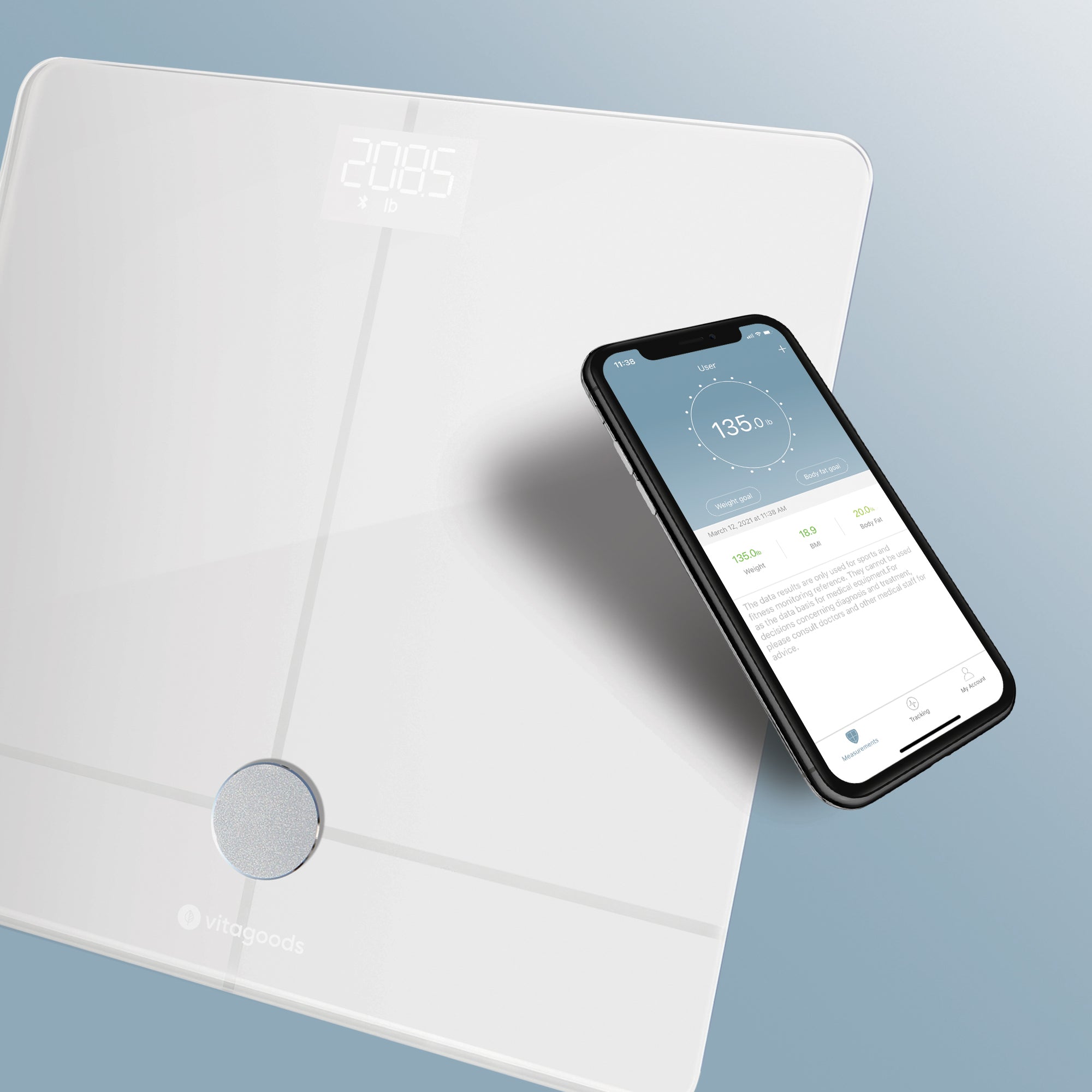 Formfit+ | Bluetooth Smart Scale by Vanity Planet