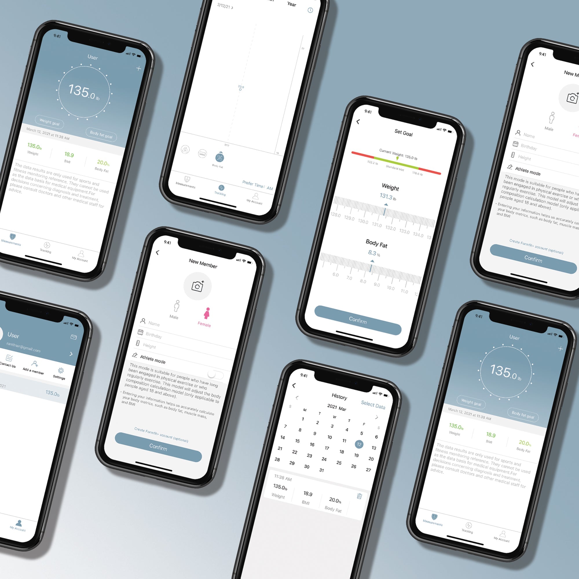 Formfit+ | Bluetooth Smart Scale by Vanity Planet