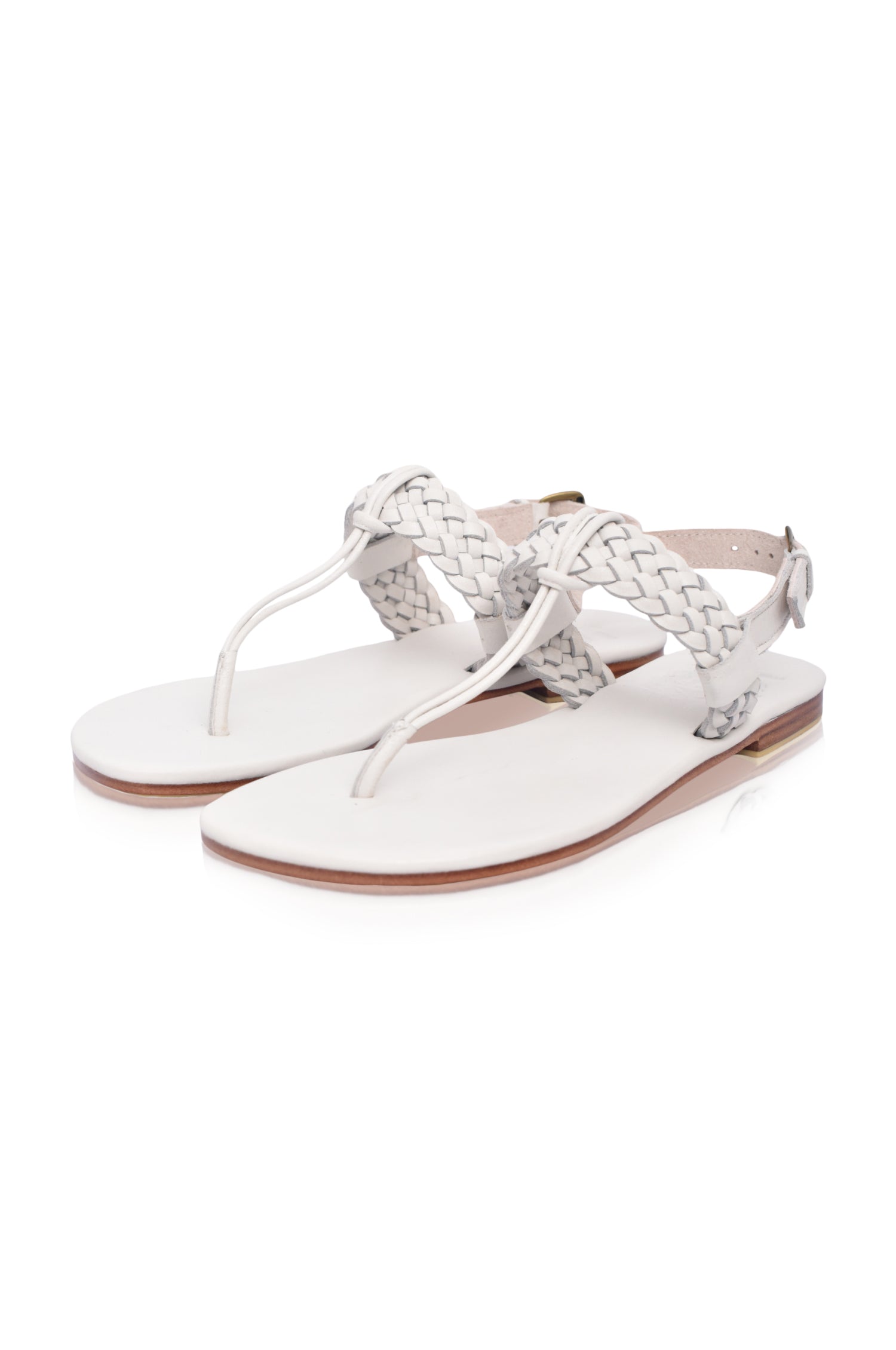 Venetian T-strap Leather Sandals by Bali ELF