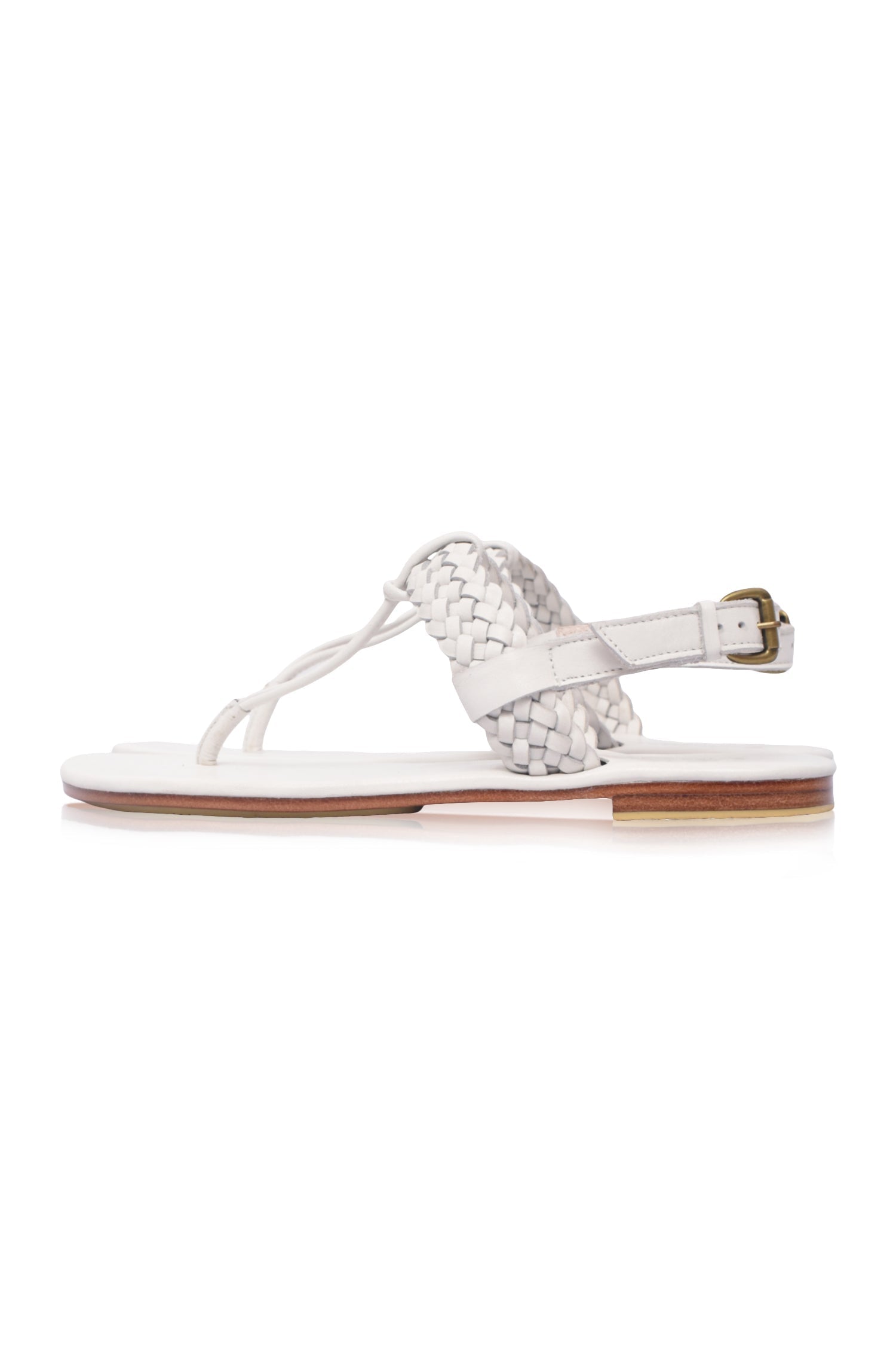 Venetian T-strap Leather Sandals by Bali ELF