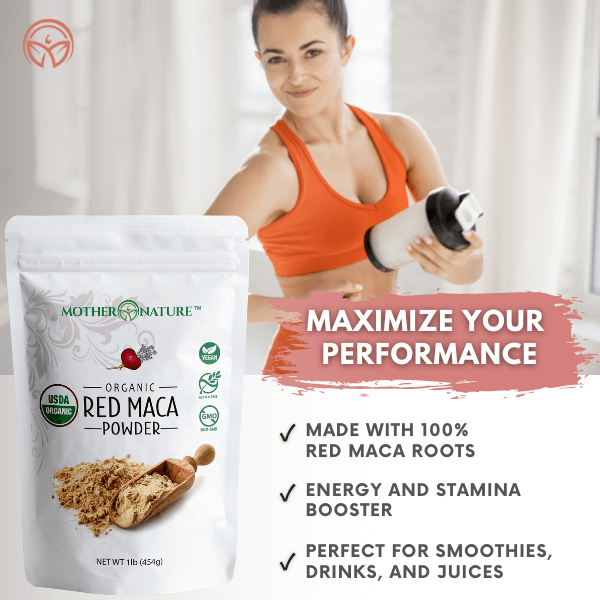 Red Maca Powder by Mother Nature Organics