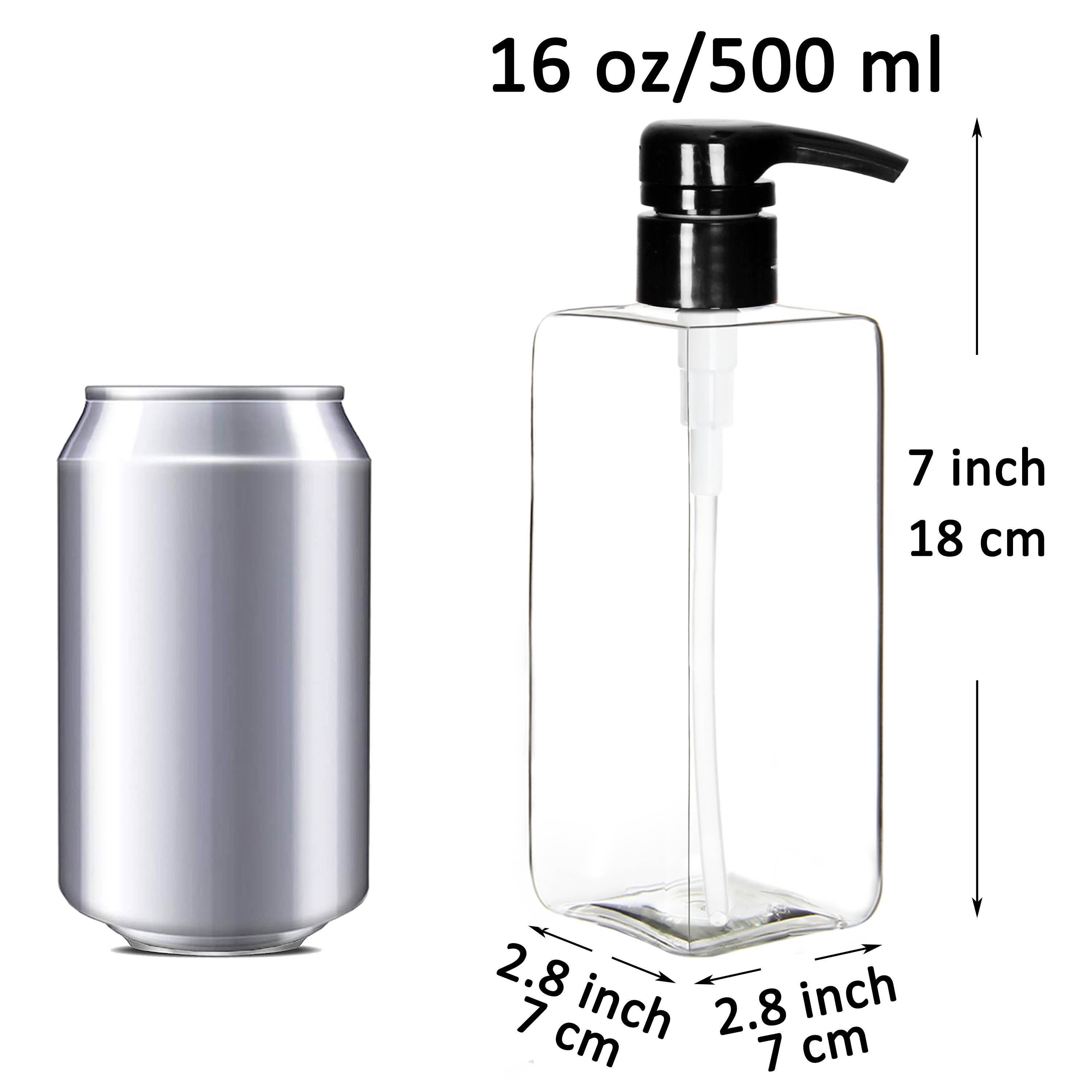 16OZ Empty Pump, Plastic Bottle