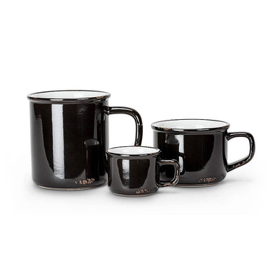  Enamel Look Cappuccino-Black-2.5"H(8oz)-1007 Abbott Perfumarie