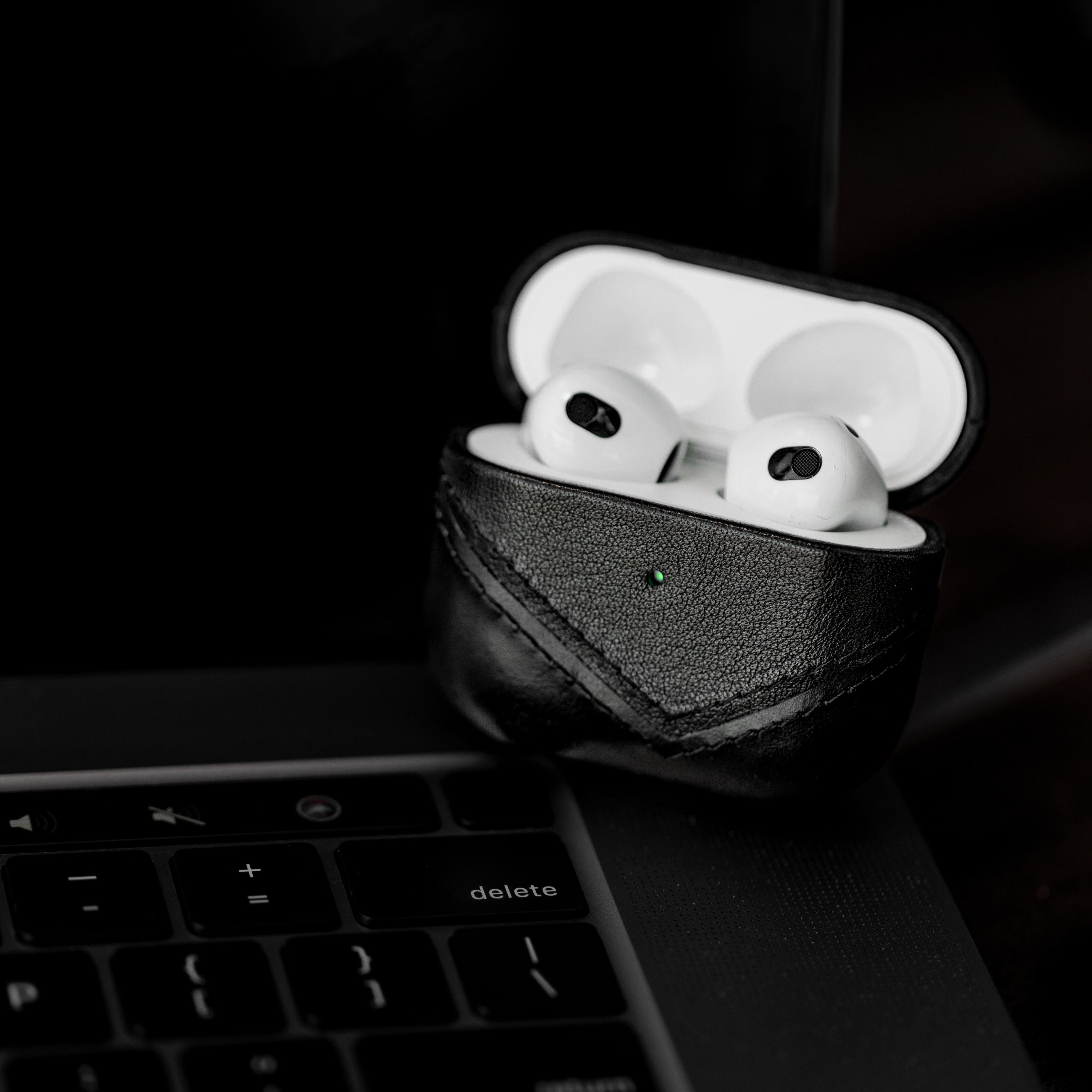 Leather AirPods Cases - BLACK EDITION by Bullstrap