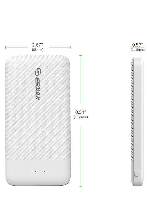 Mighty Wireless - Esoulk 10000mah Power Bank EP06 WHITE