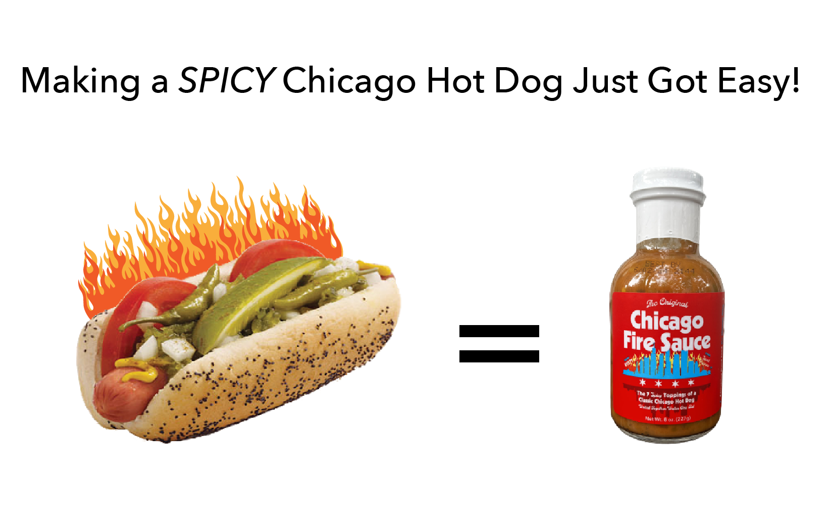 Chicago Style Hot Sauce: Chicago Fire Sauce by Big Fork Brands