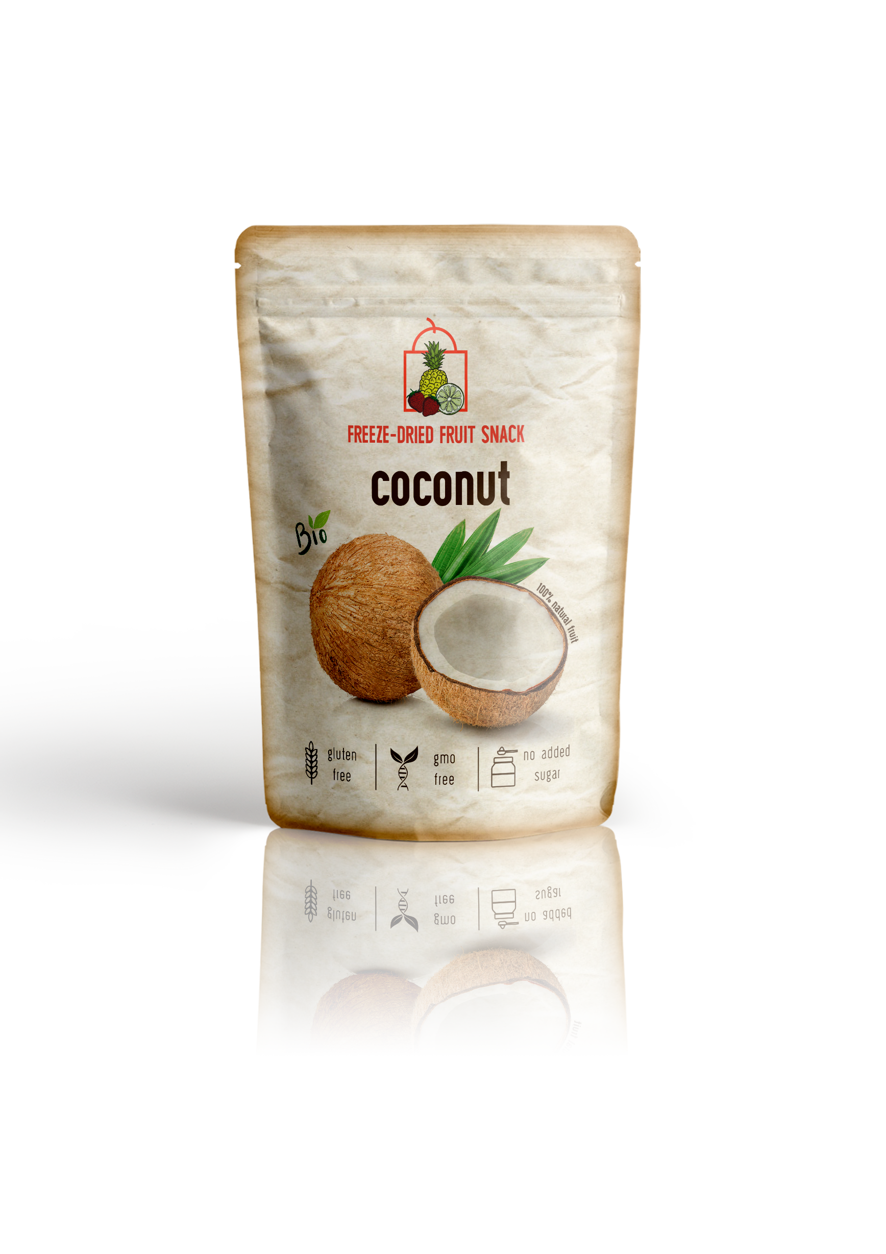 Freeze-Dried Organic Coconut Snack by Diaita Smart Foods (Worldwide Shipping)