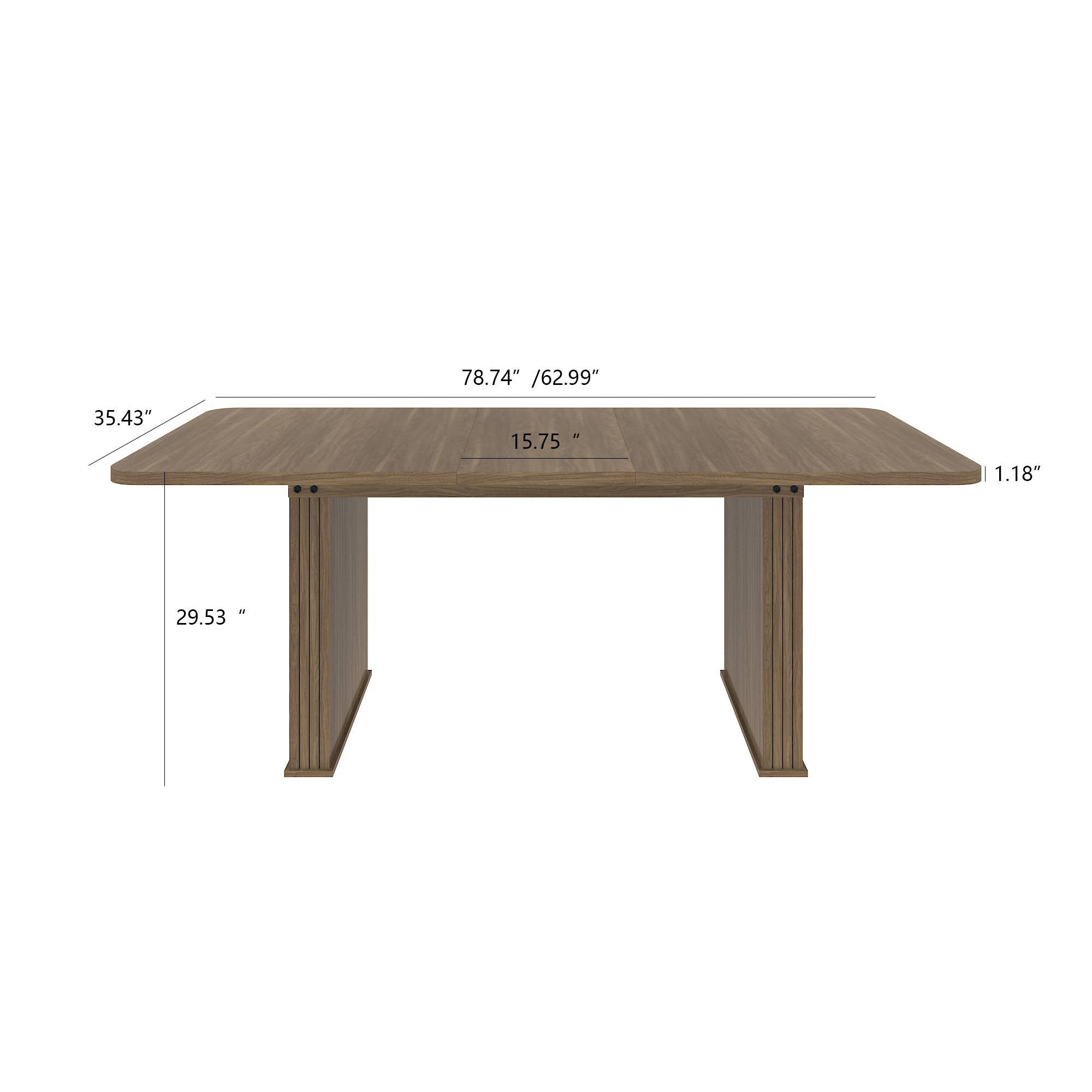 HOMYCASA DESIGN INC - Extendable Dining Table for Wedding Receptions 6 to 10 Seats