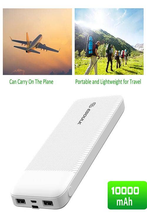 Mighty Wireless - Esoulk 10000mah Power Bank EP06 WHITE