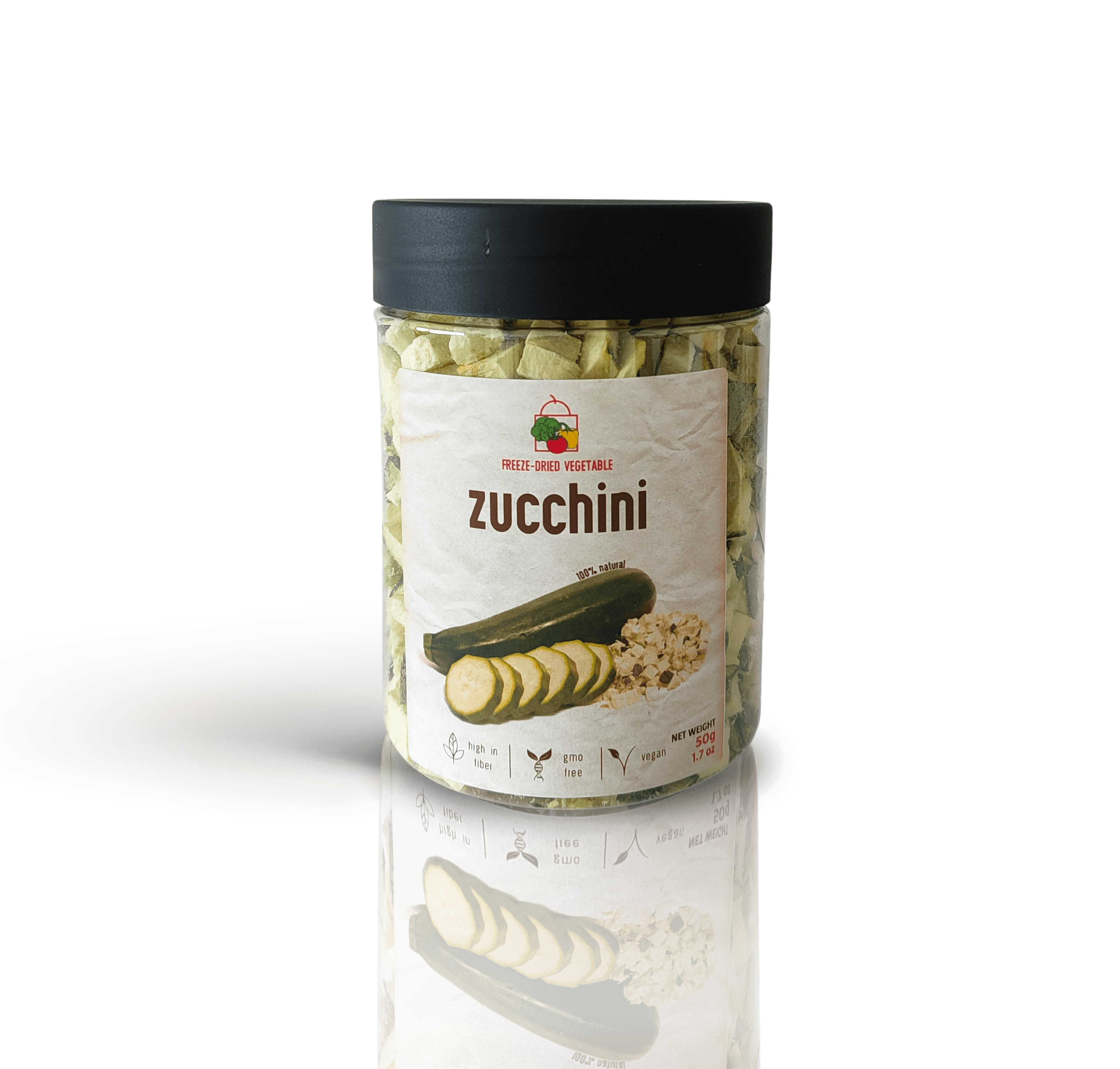 Freeze Dried Zucchini by Diaita Smart Foods (Worldwide Shipping)