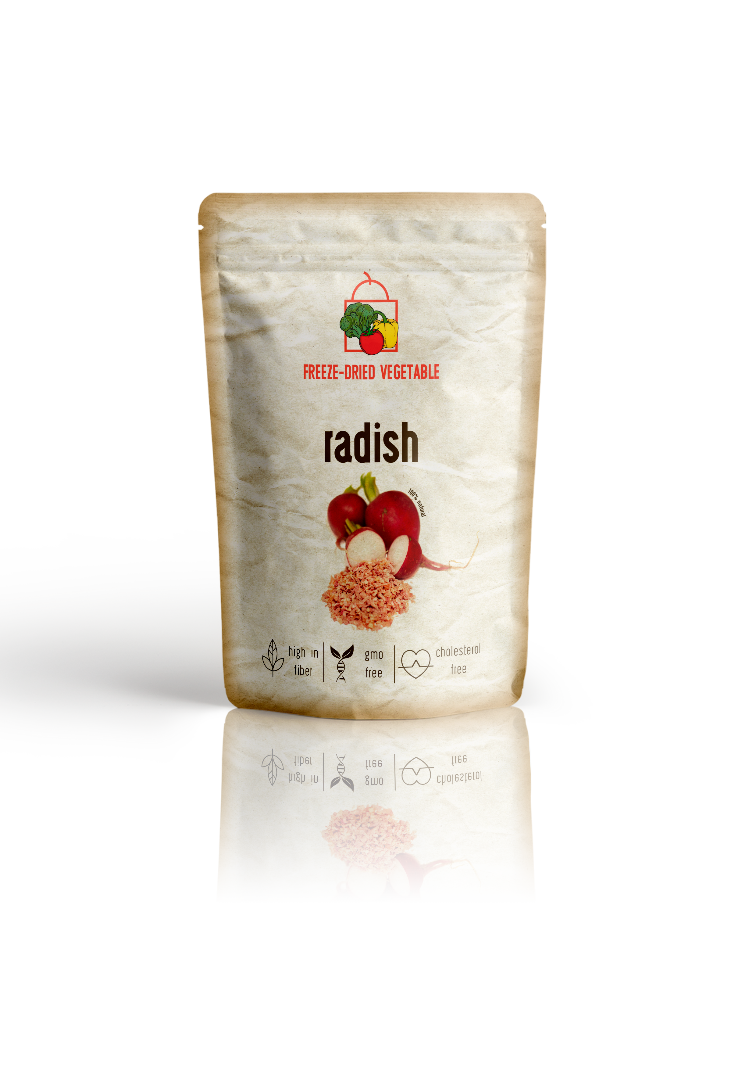 Freeze Dried Radish by Diaita Smart Foods (Worldwide Shipping)