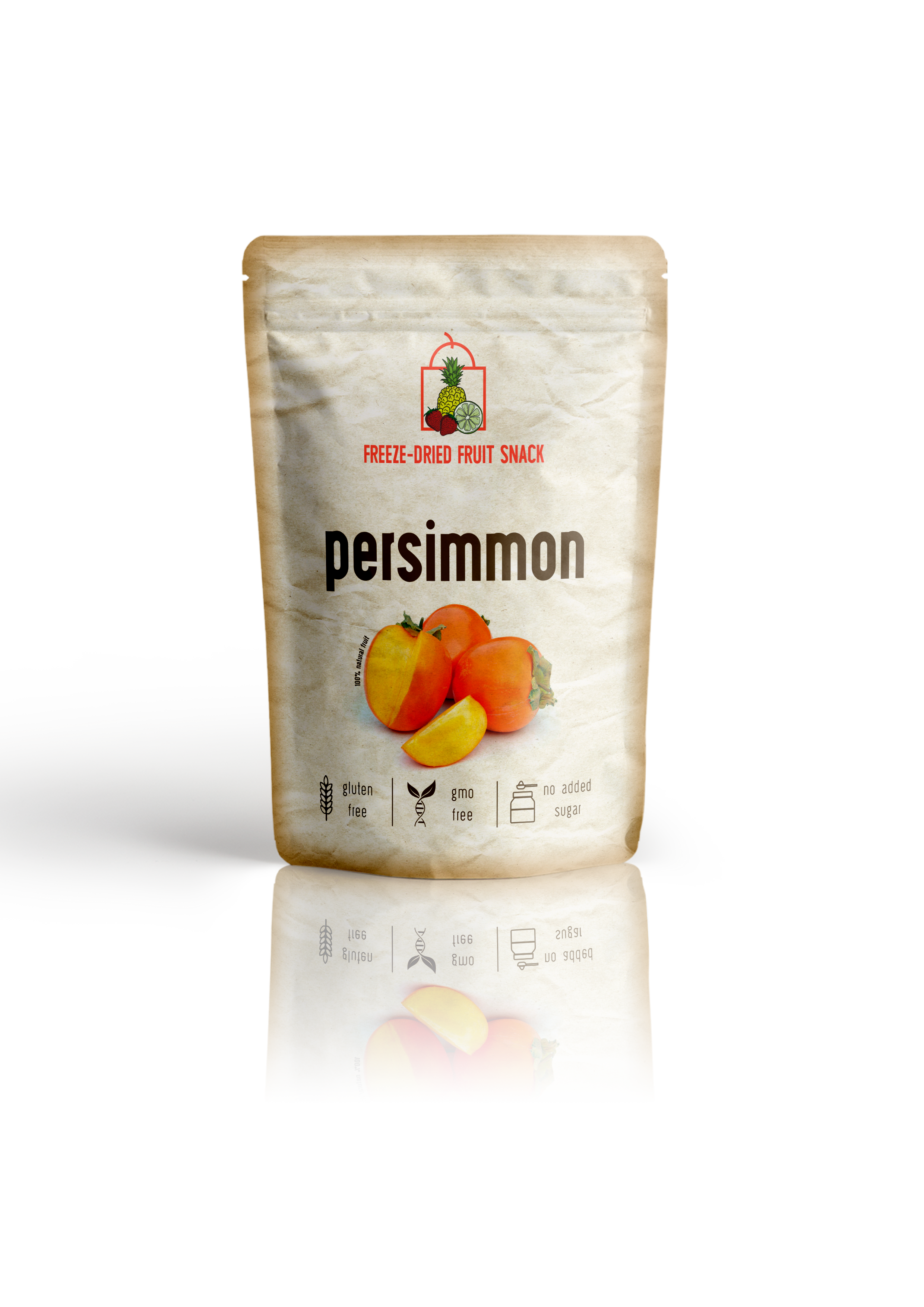 Freeze Dried Persimmon Snack by Diaita Smart Foods (Worldwide Shipping)