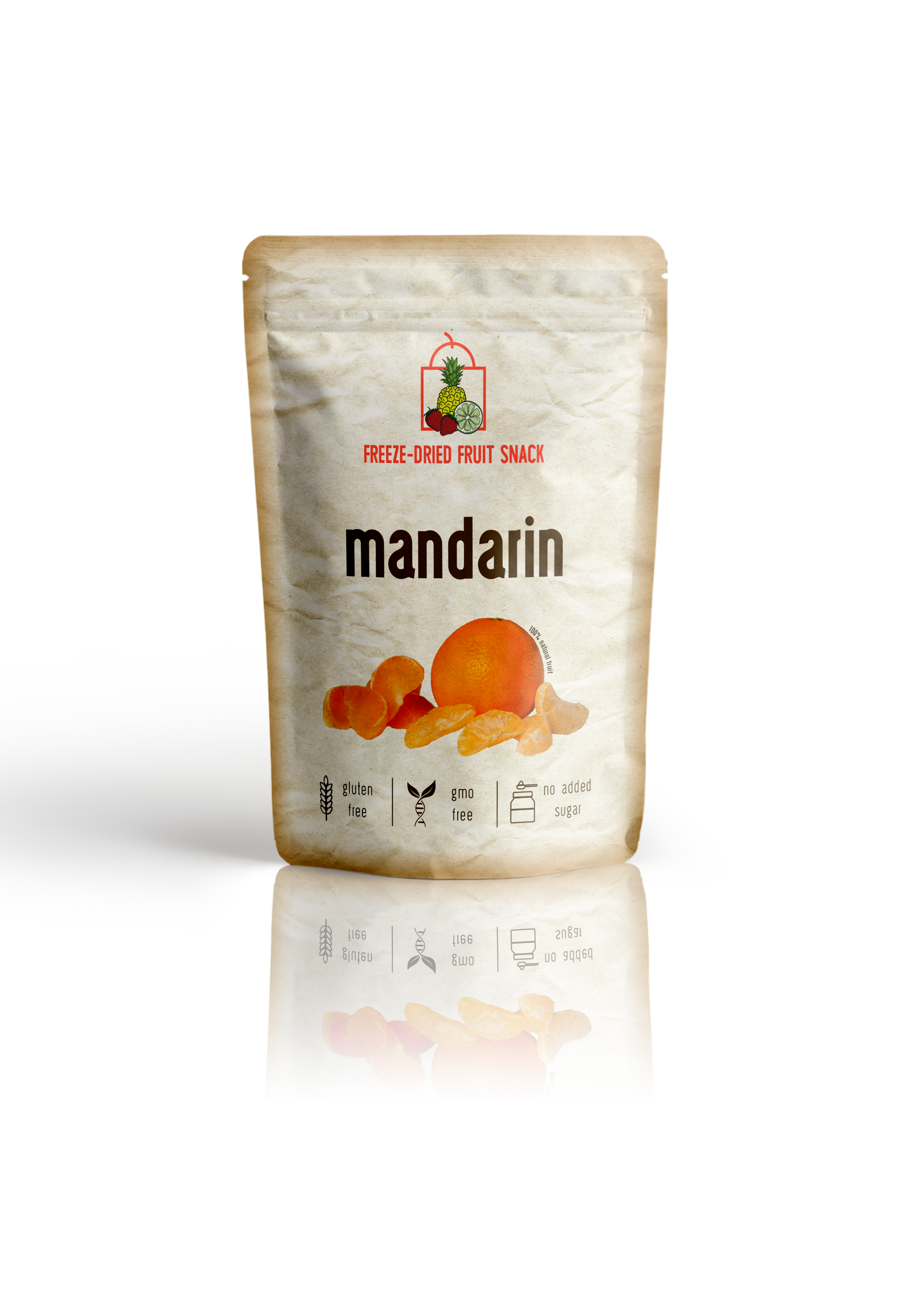 Freeze Dried Mandarin Snack by Diaita Smart Foods (Worldwide Shipping)