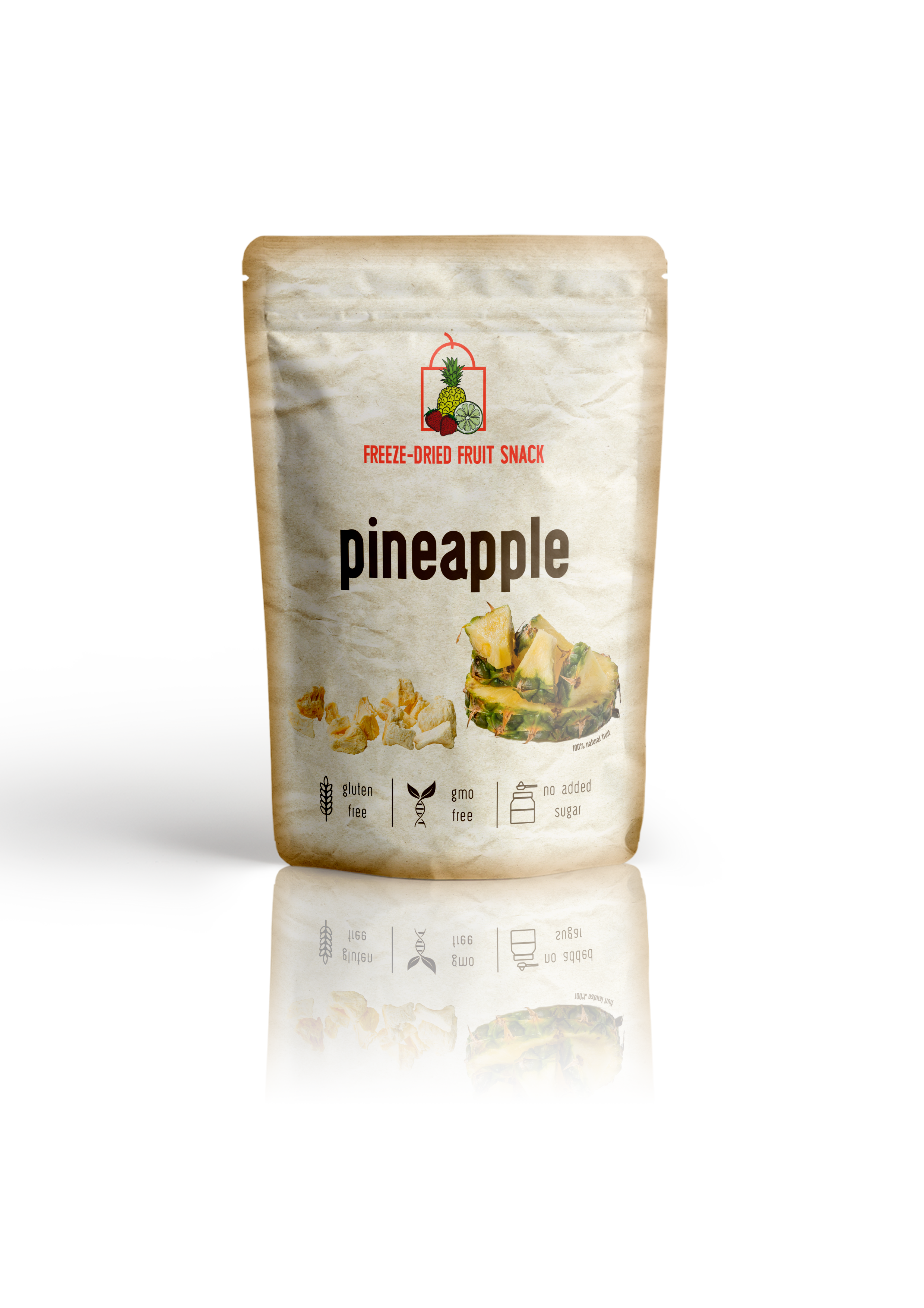 Freeze Dried Pineapple Snack by Diaita Smart Foods (Worldwide Shipping)