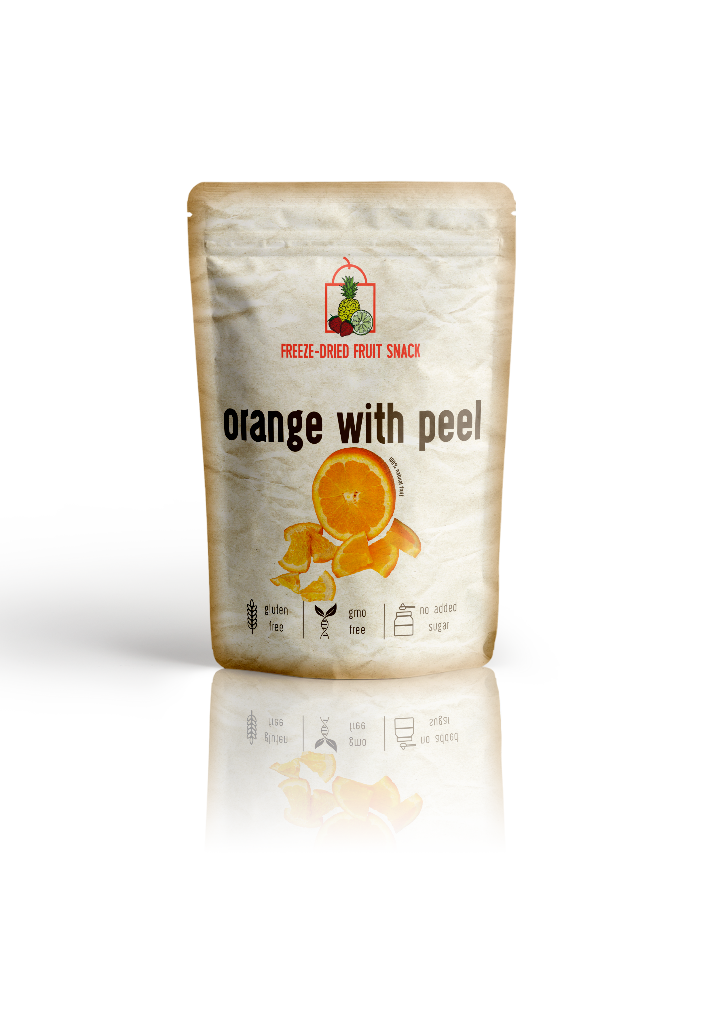 Freeze Dried Orange with Peel Snack by Diaita Smart Foods (Worldwide Shipping)