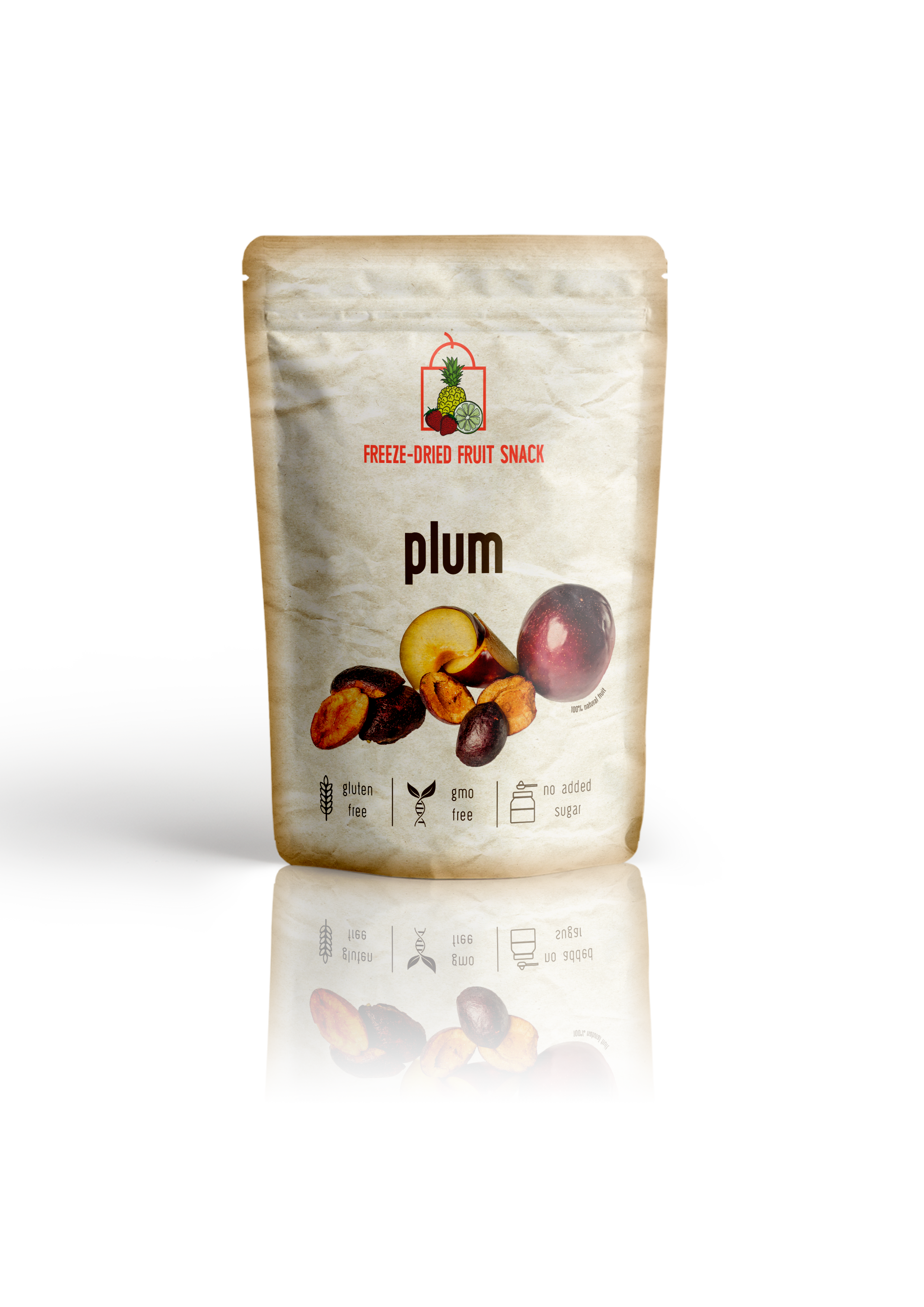 Freeze Dried Plums Snack by Diaita Smart Foods (Worldwide Shipping)