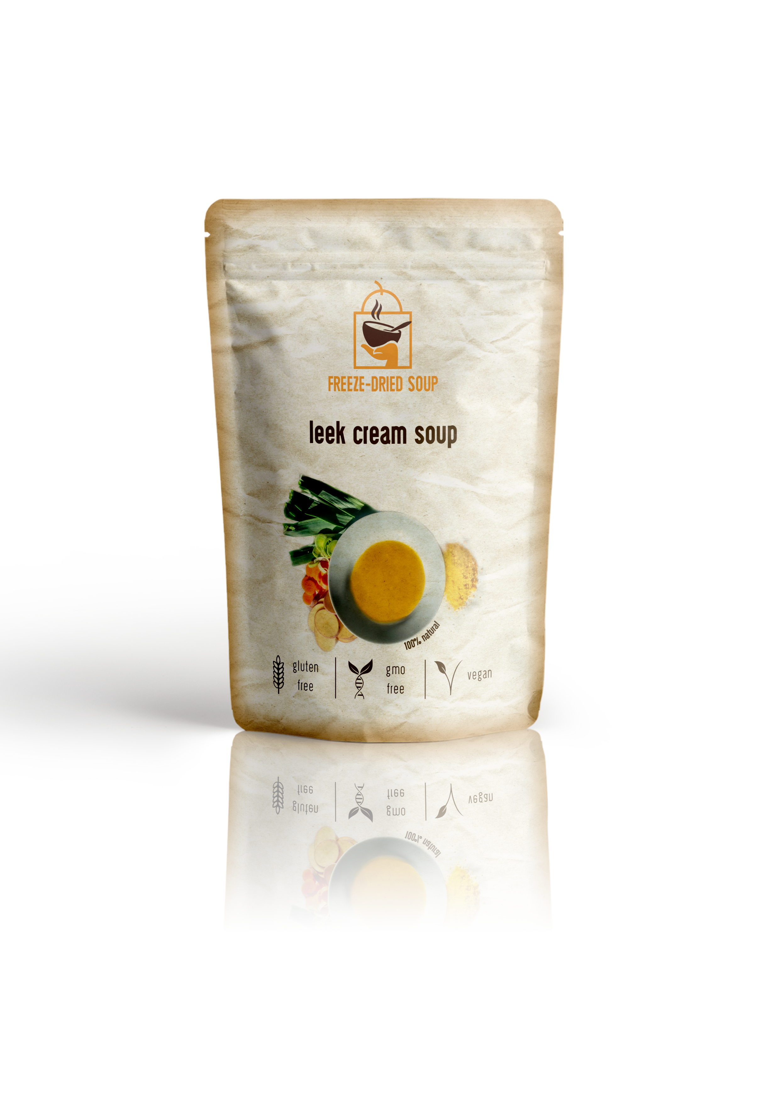 Freeze-Dried Leek Cream Soup - All Natural by Diaita Smart Foods (Worldwide Shipping)