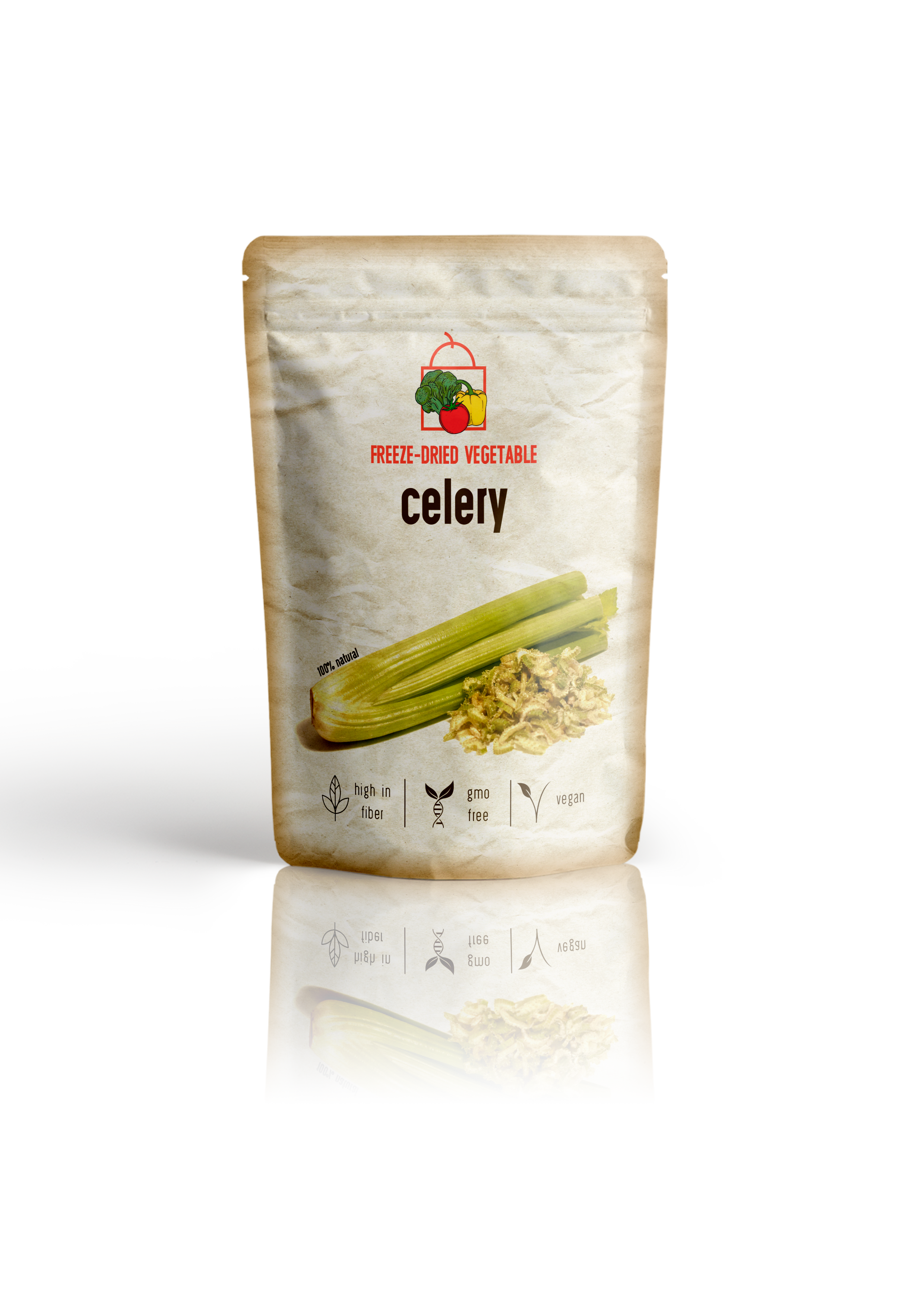 Freeze Dried Sliced Celery by Diaita Smart Foods (Worldwide Shipping)